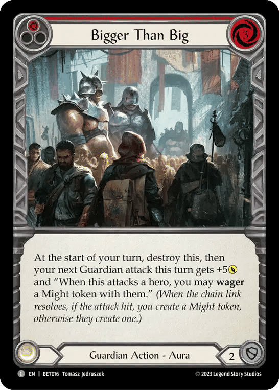 Bigger Than Big (Red) — Betsy - Heavy Hitters Blitz Deck — Flesh and Blood