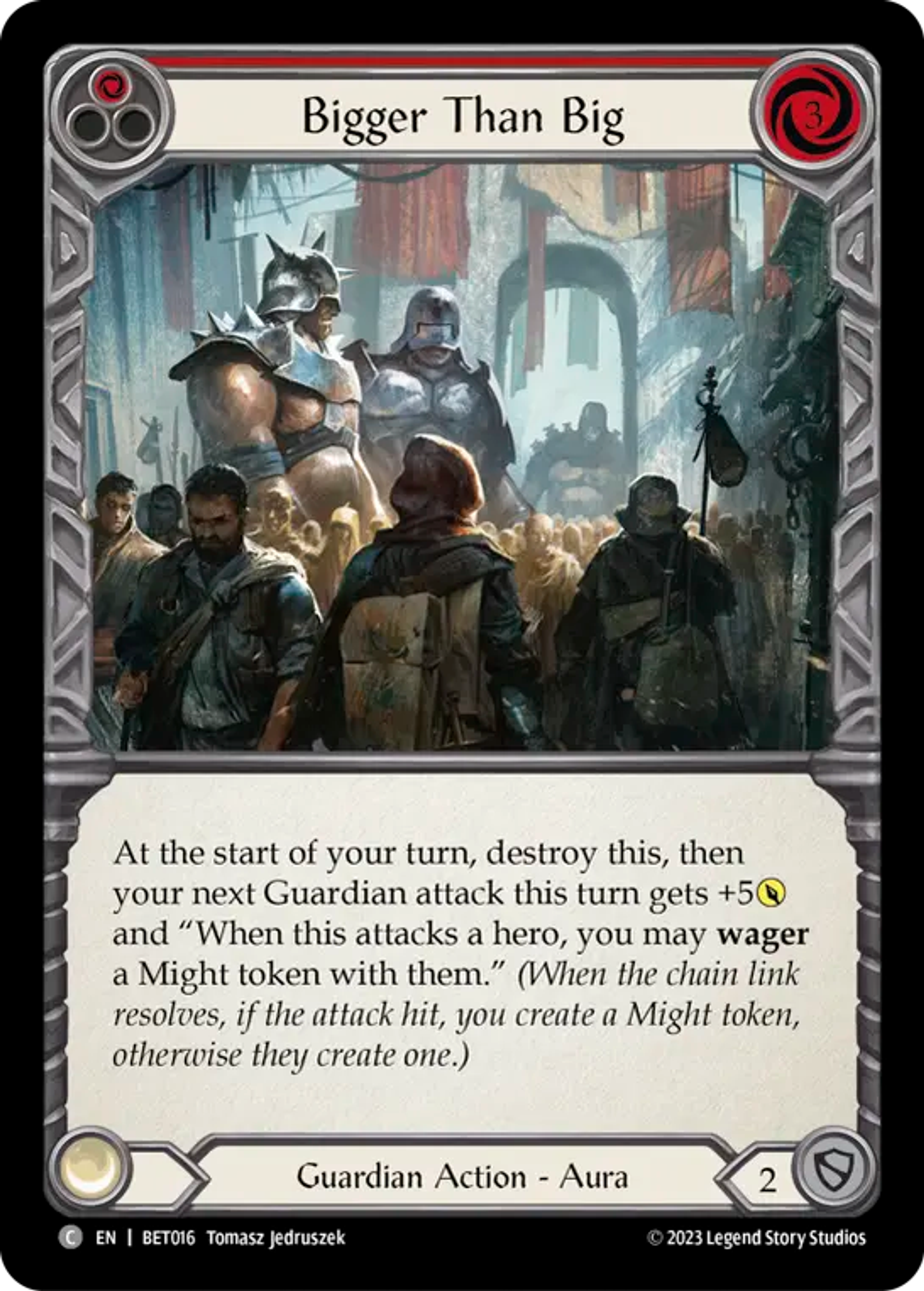 Bigger Than Big (Red) — Betsy - Heavy Hitters Blitz Deck — Flesh and Blood