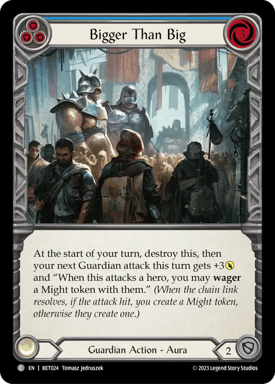 Bigger Than Big (Blue) — Betsy - Heavy Hitters Blitz Deck — Flesh and Blood