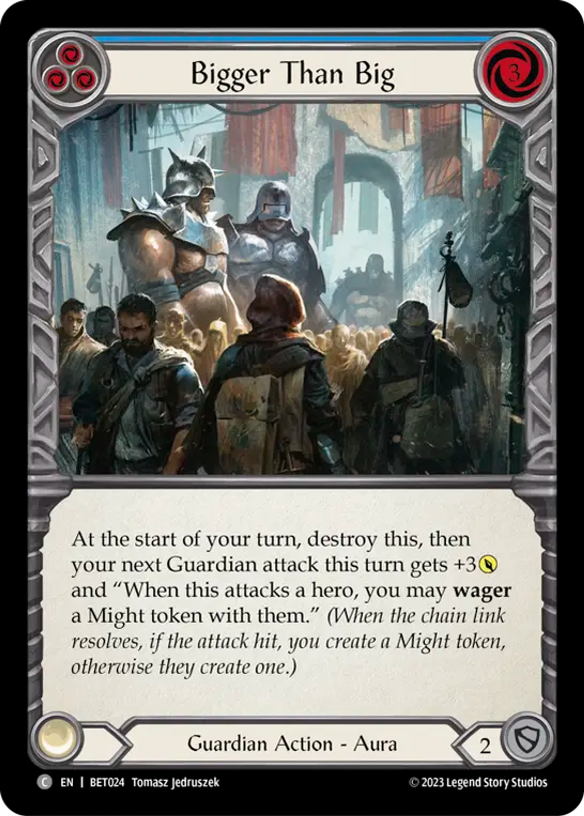 Bigger Than Big (Blue) — Betsy - Heavy Hitters Blitz Deck — Flesh and Blood
