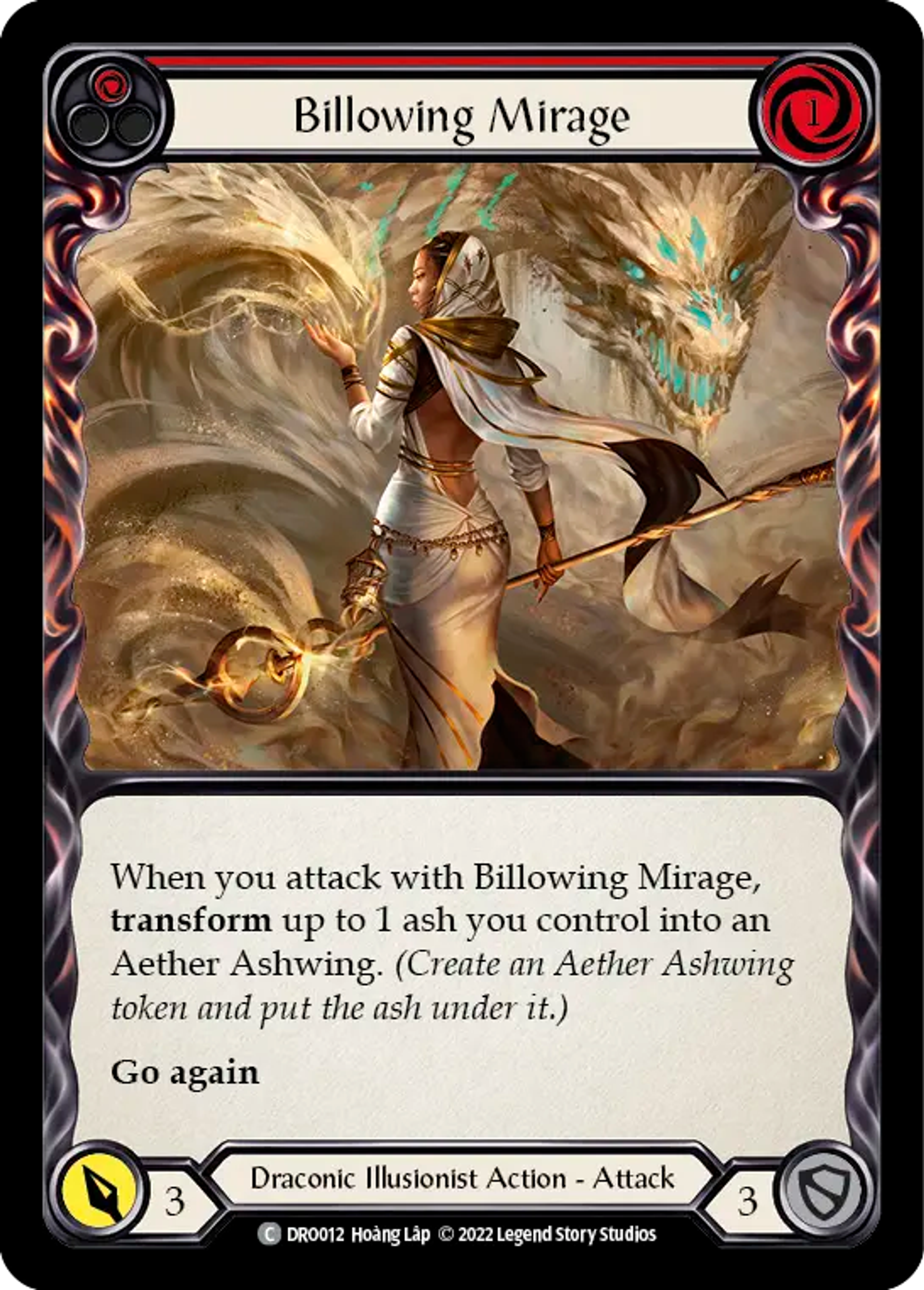 Billowing Mirage (Red) — Dromai - Blitz Deck — Flesh and Blood