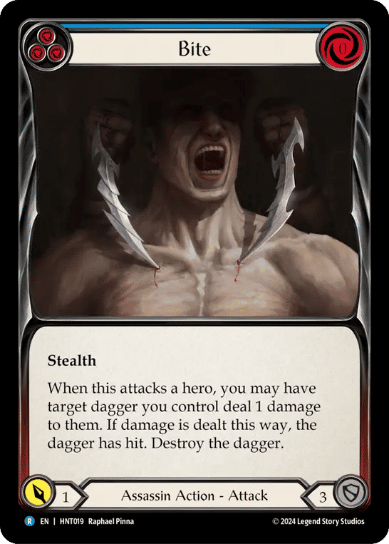 Bite (Blue) — The Hunted — Flesh and Blood