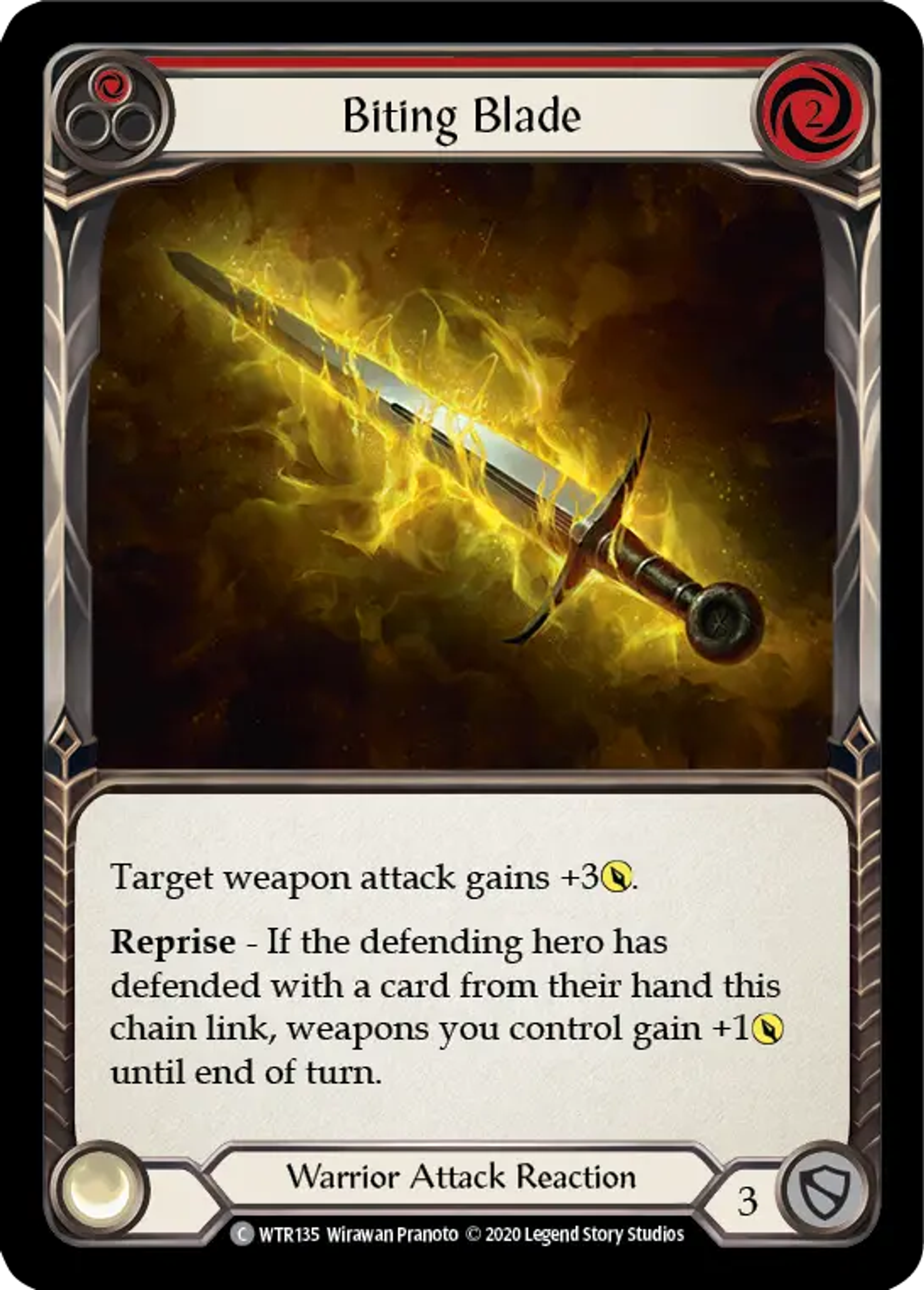 Biting Blade (Red) — Welcome to Rathe - Unlimited — Flesh and Blood