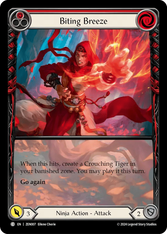 Biting Breeze (Red) — Zen - Blitz Deck — Flesh and Blood