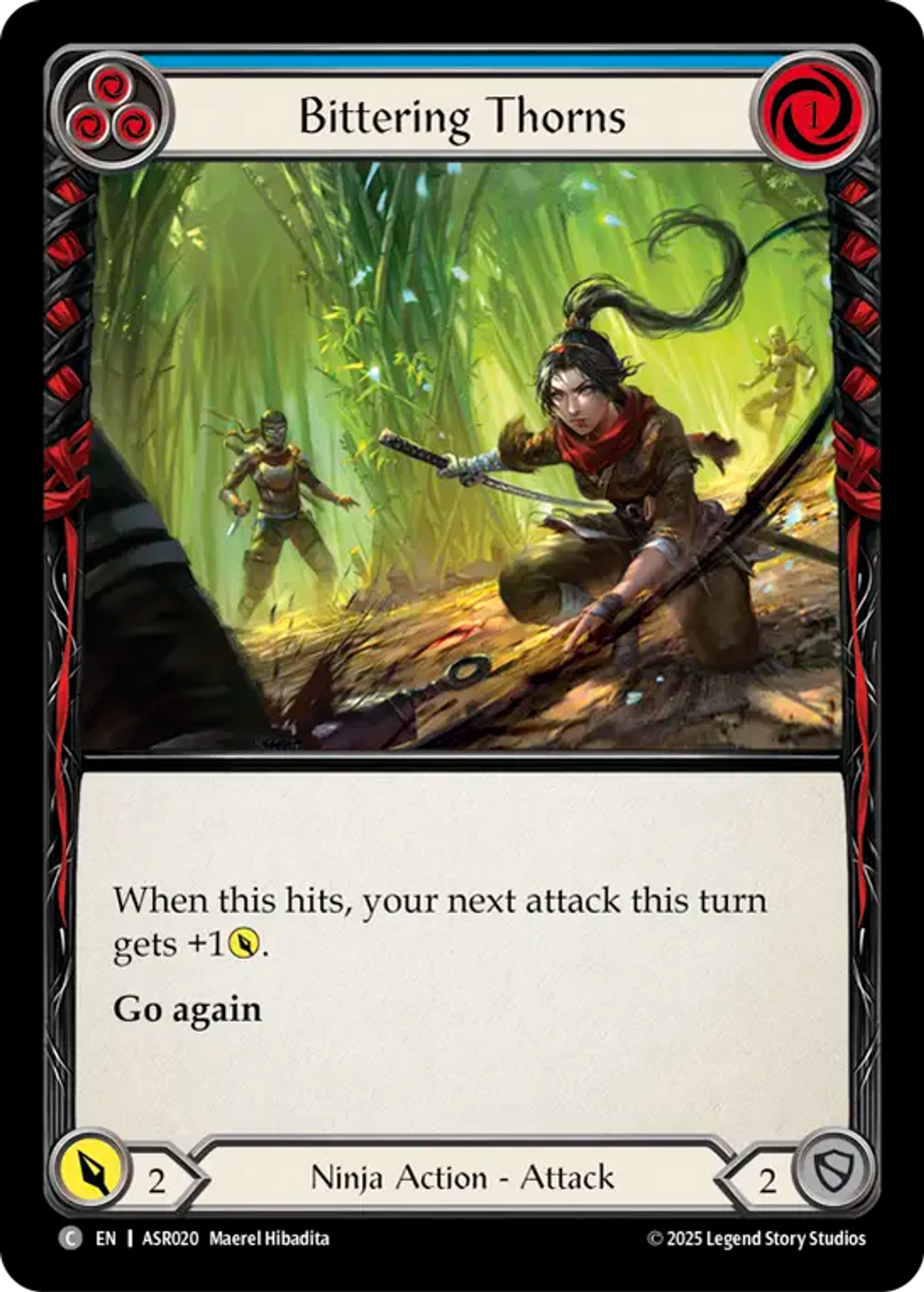 Bittering Thorns (Blue) — Armory Deck - Ira, Scarlet Revenger — Flesh and Blood