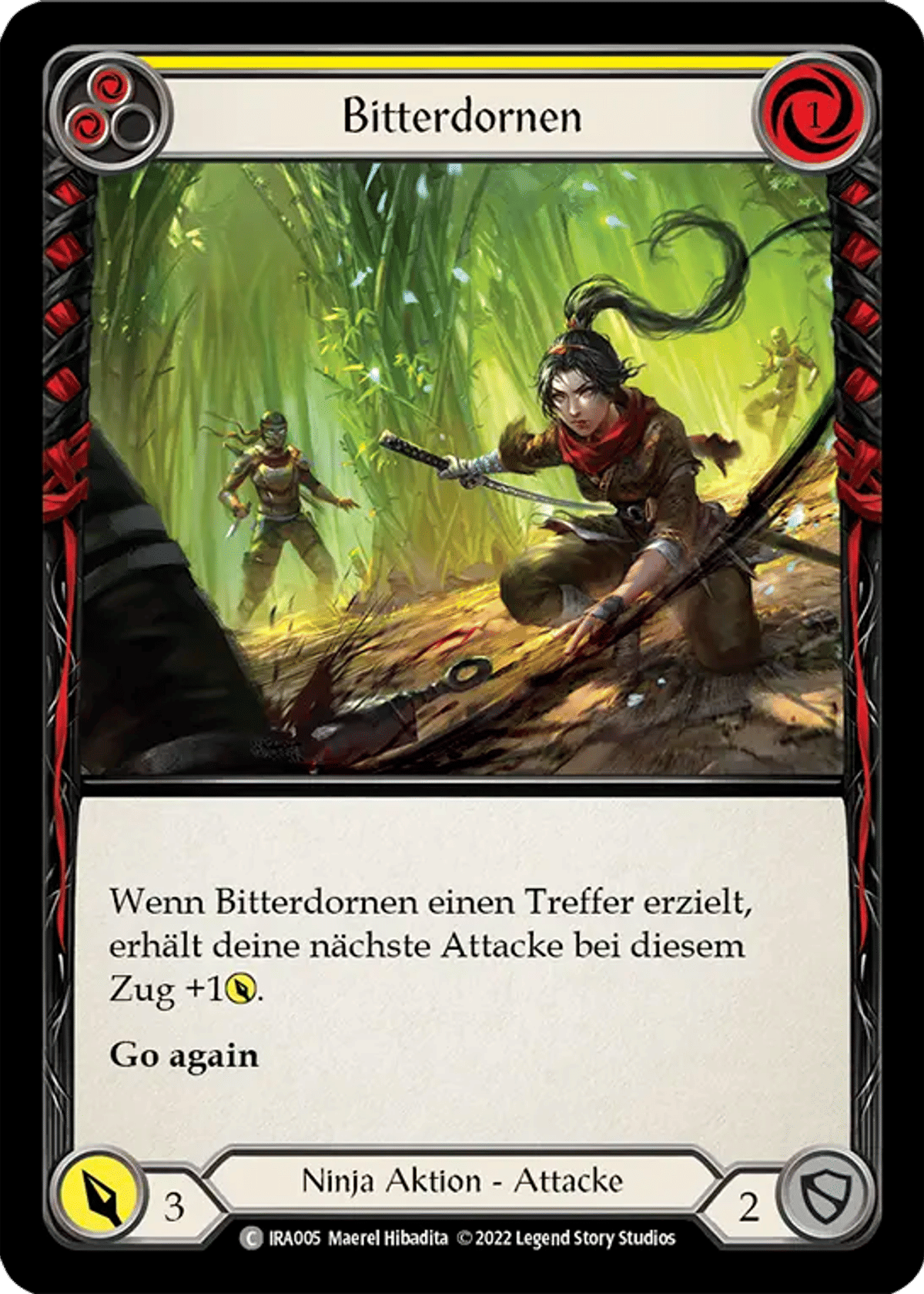 Bittering Thorns (Yellow) from Ira Welcome Deck (2022) - Flesh and Blood