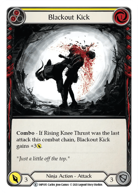 Blackout Kick (Yellow) — History Pack 1 — Flesh and Blood