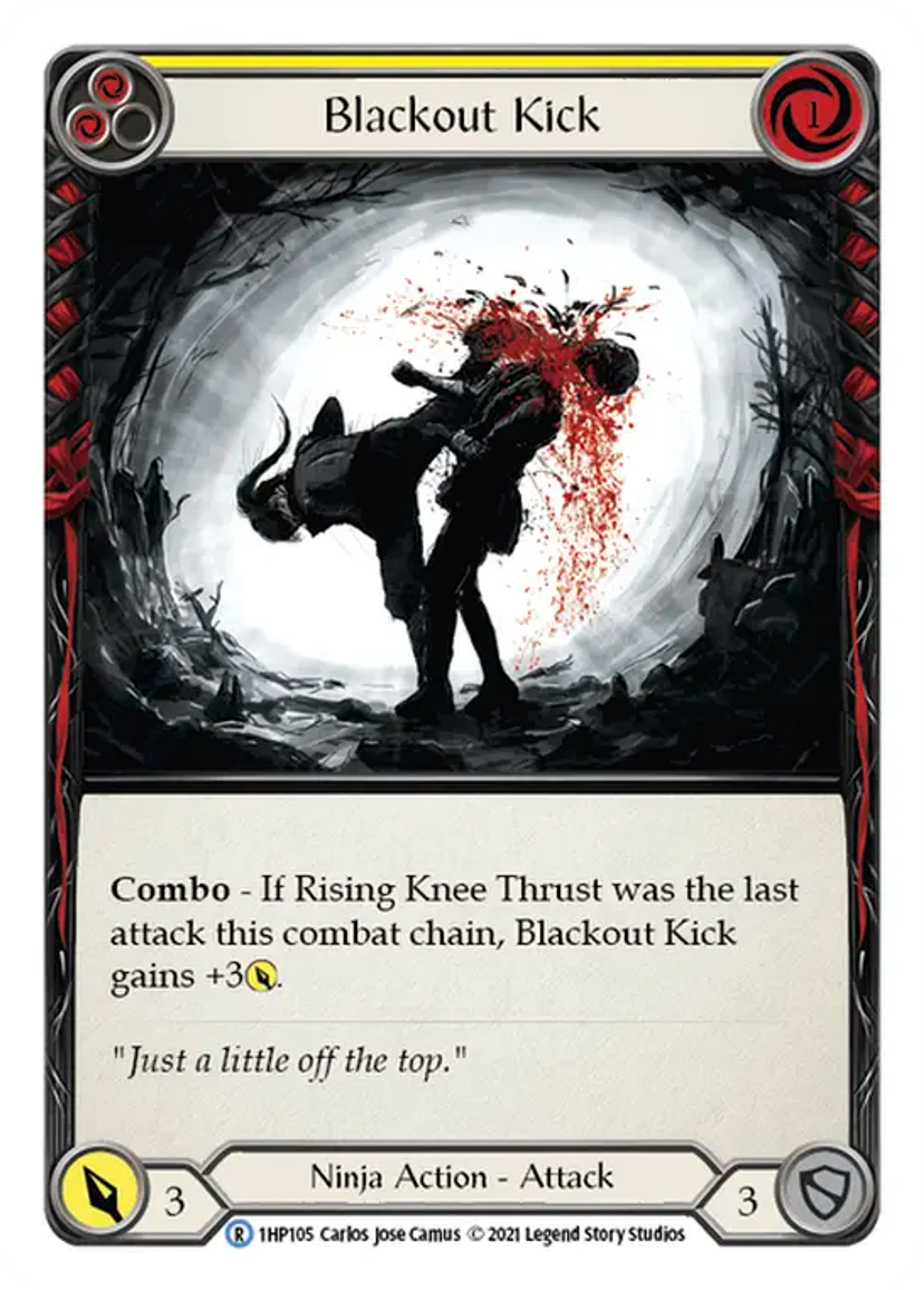 Blackout Kick (Yellow) — History Pack 1 — Flesh and Blood