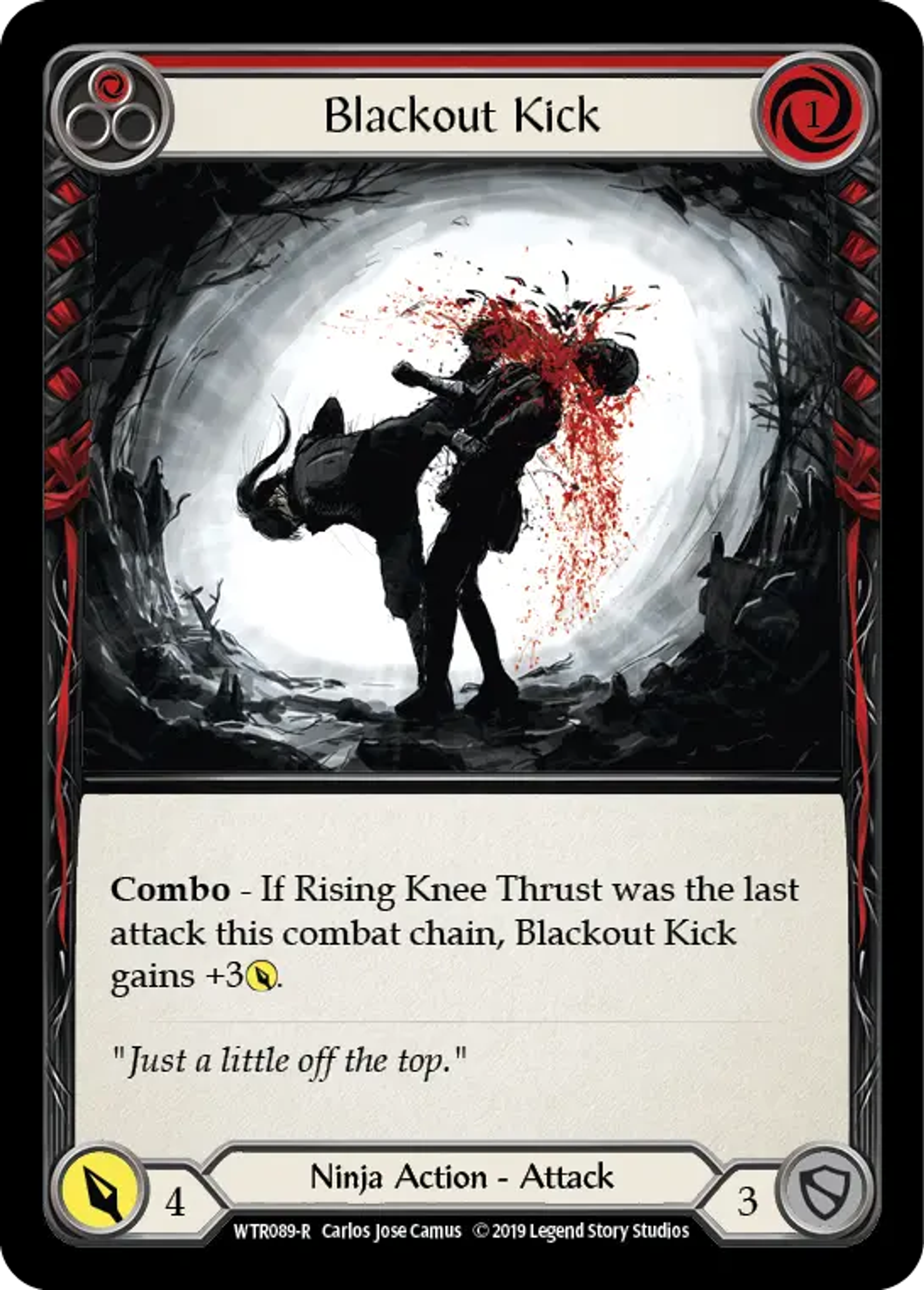 Blackout Kick (Red) — Welcome to Rathe — Flesh and Blood