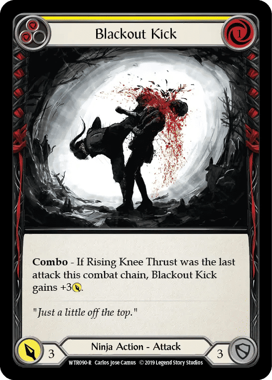 Blackout Kick (Yellow) — Welcome to Rathe — Flesh and Blood