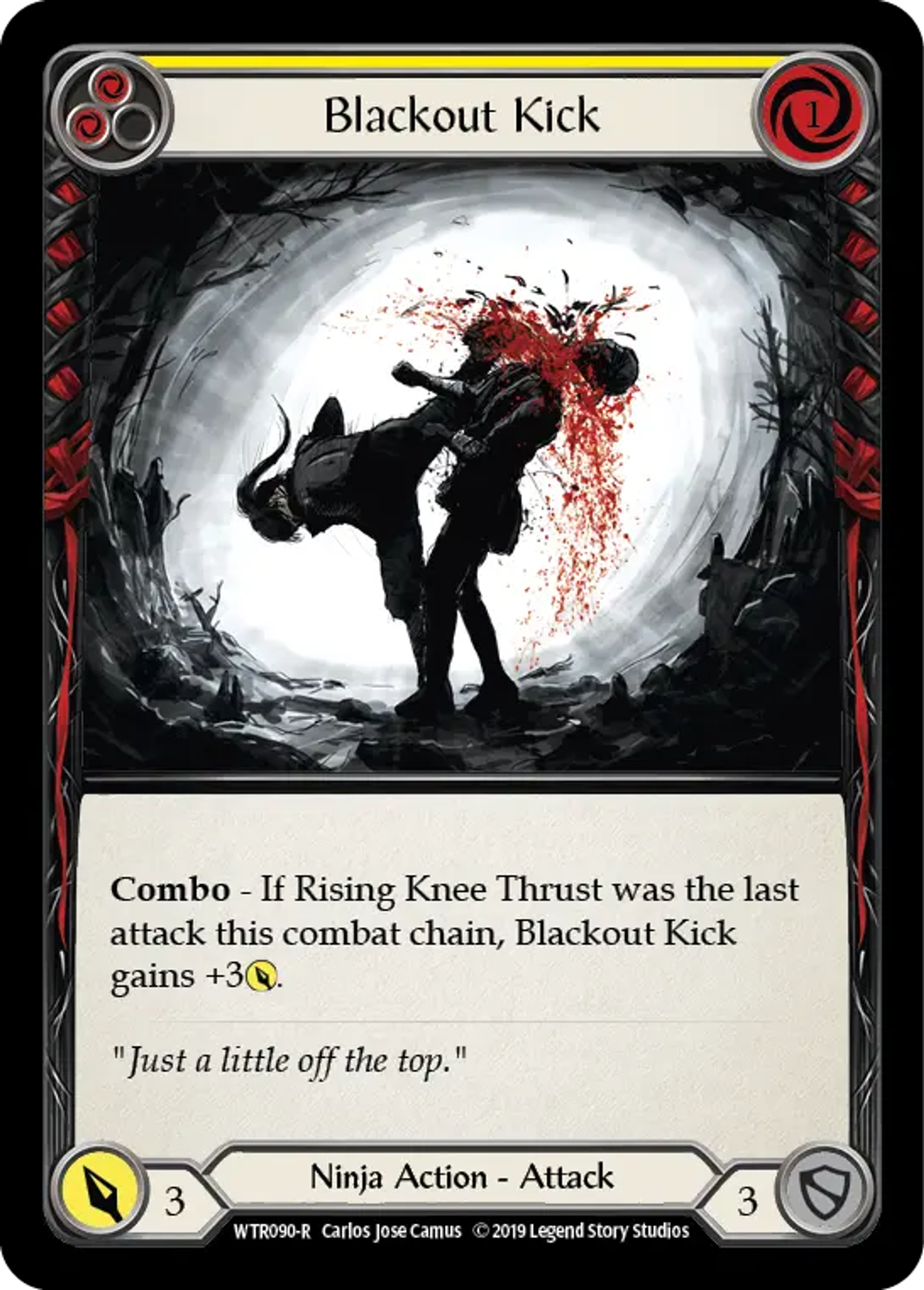 Blackout Kick (Yellow) — Welcome to Rathe — Flesh and Blood