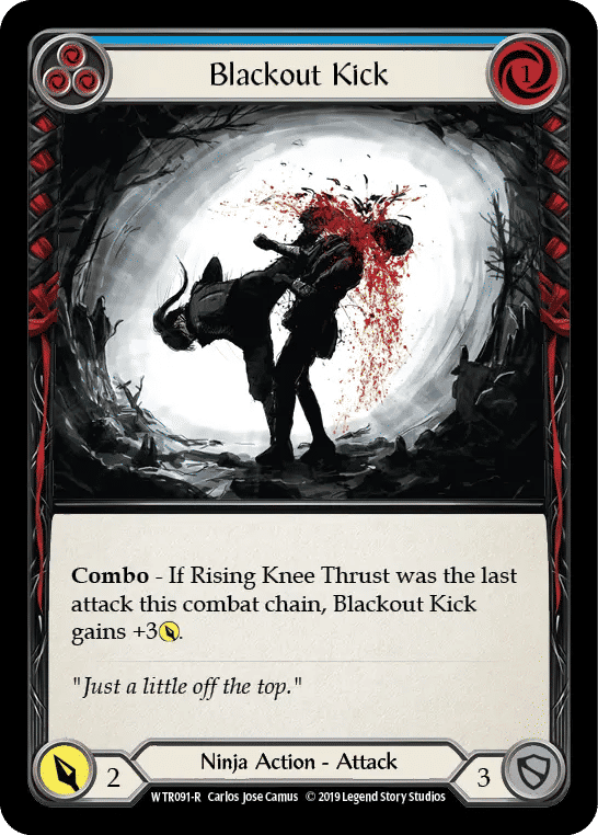 Blackout Kick (Blue) — Welcome to Rathe — Flesh and Blood