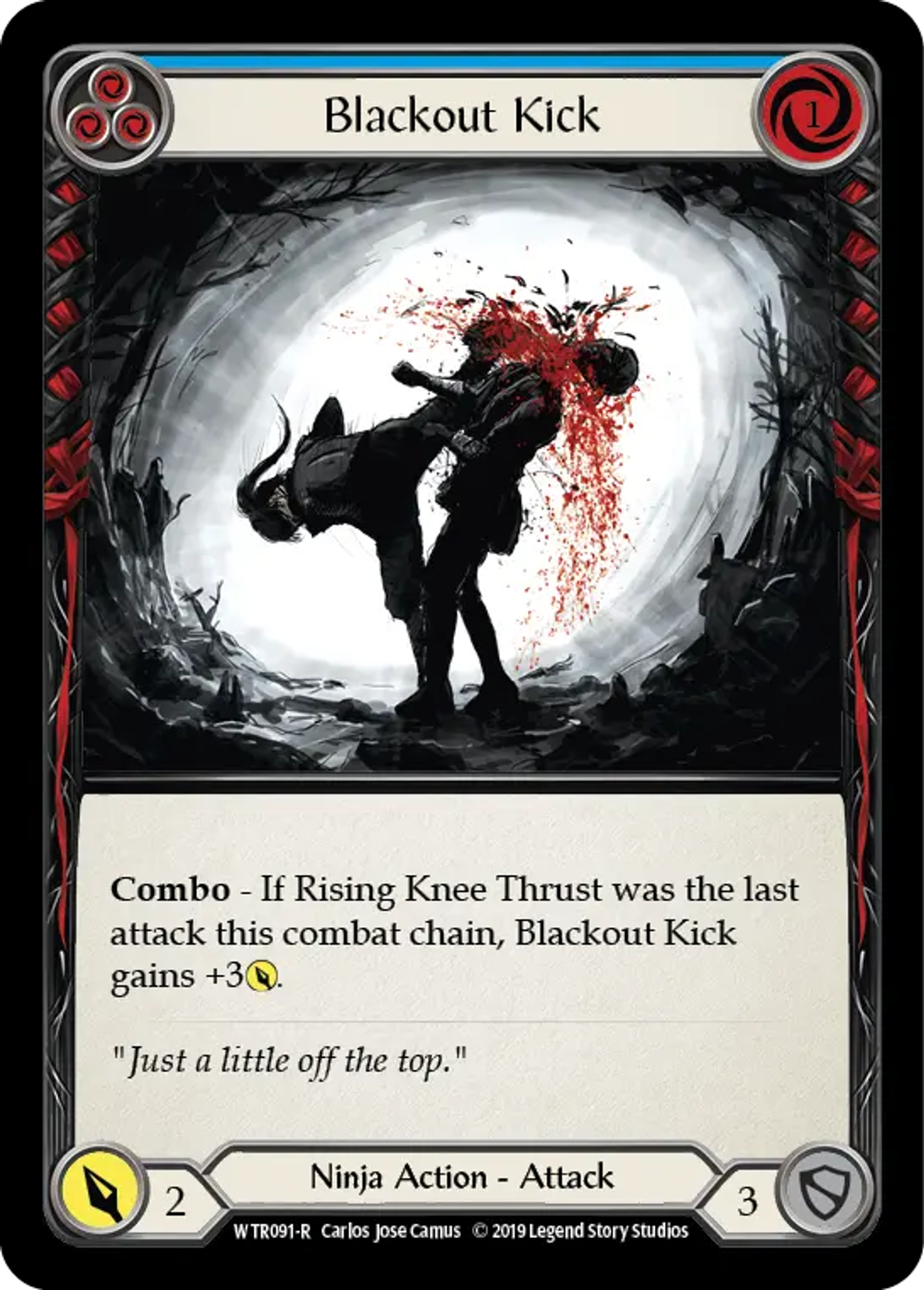 Blackout Kick (Blue) — Welcome to Rathe — Flesh and Blood