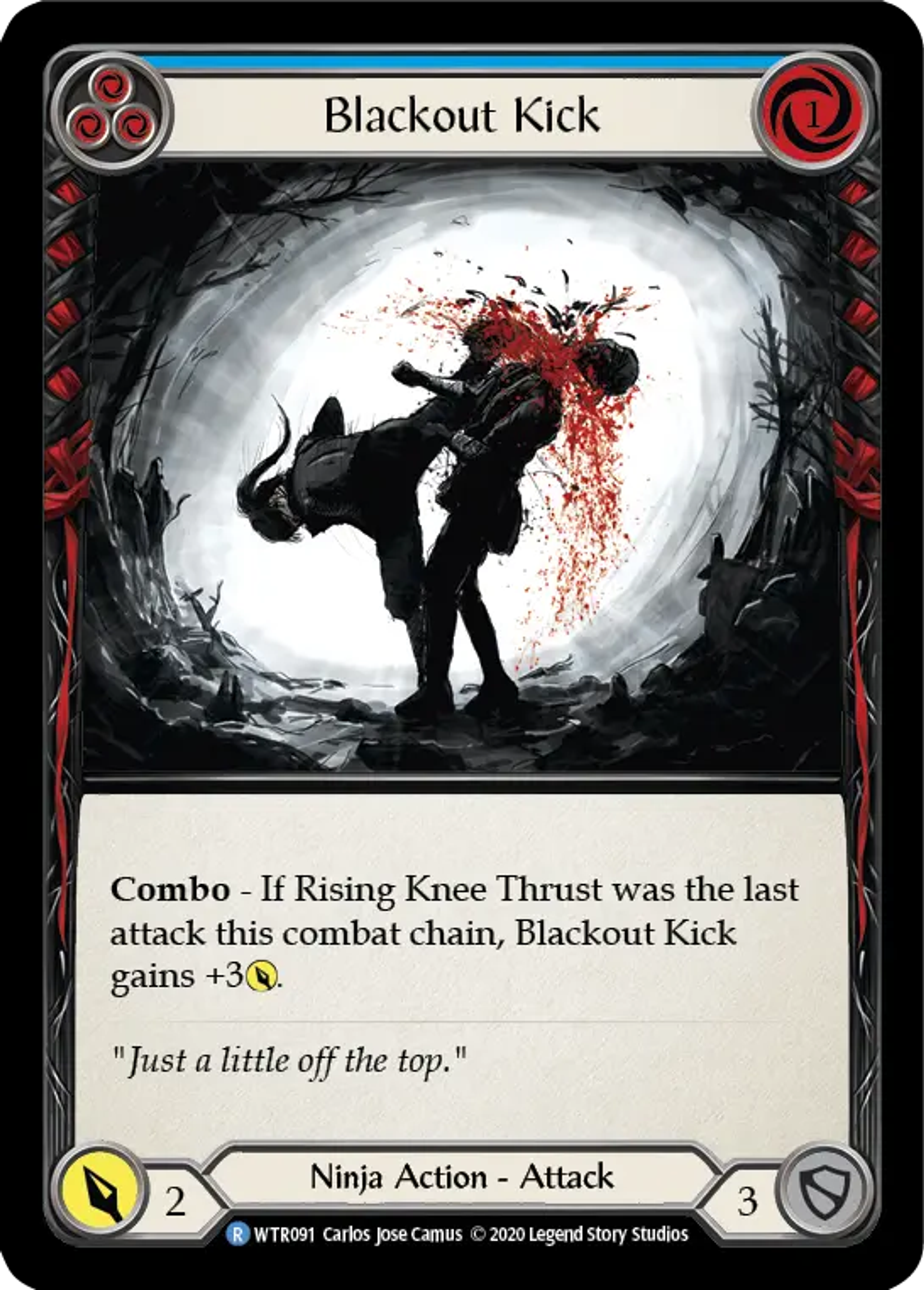 Blackout Kick (Blue) — Welcome to Rathe - Unlimited — Flesh and Blood