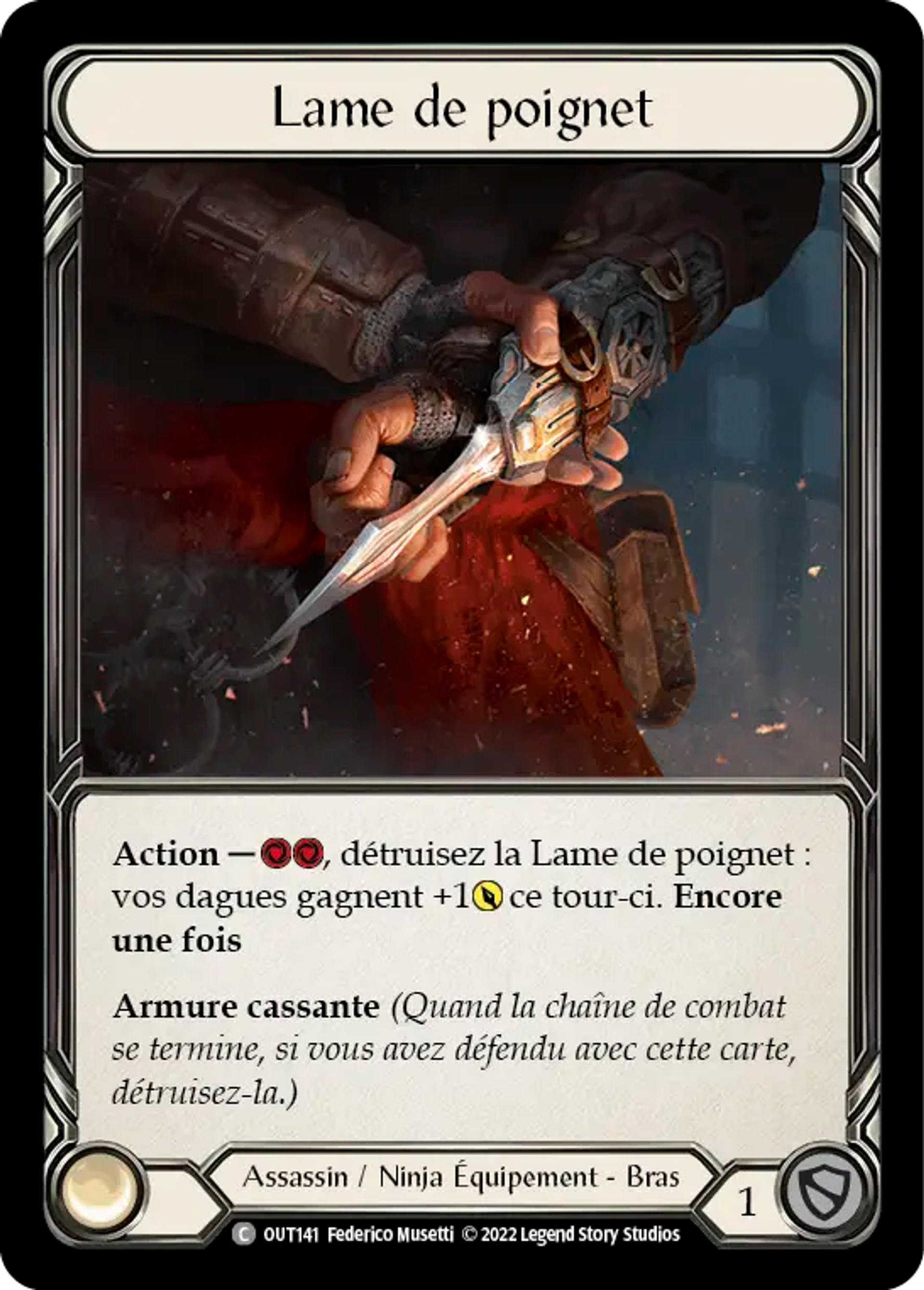 Lame de poignet — Outsiders — Flesh and Blood