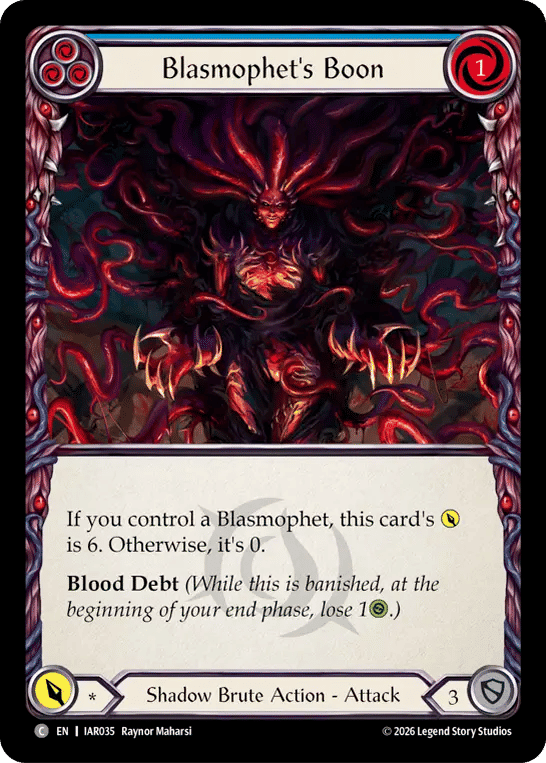 Blasmophet's Boon (Blue) — Usurp the Shadow Throne — Flesh and Blood