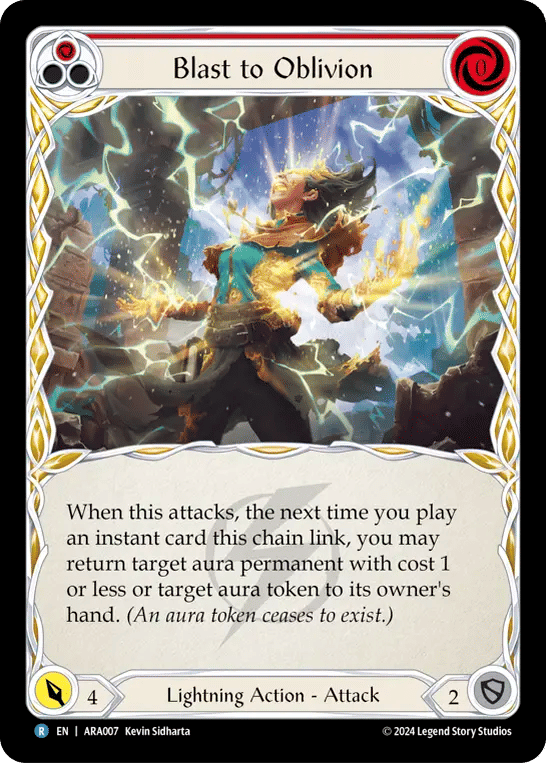 Blast to Oblivion (Red) — Rosetta Blitz Deck - Aurora — Flesh and Blood