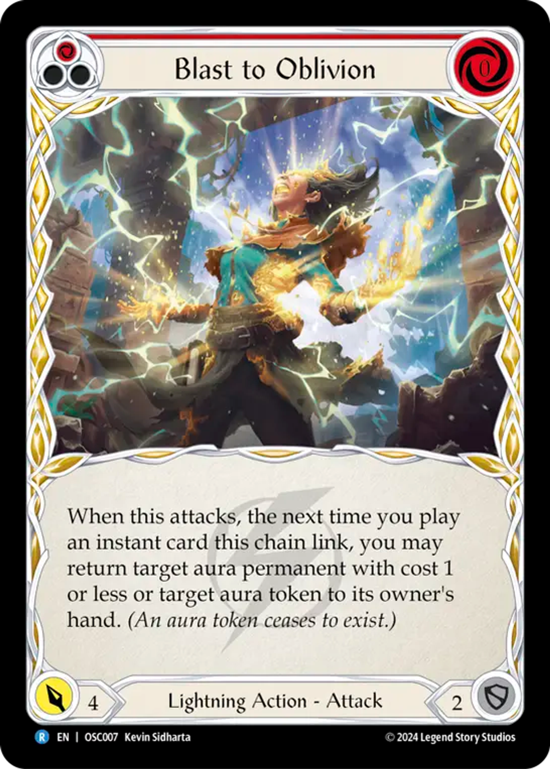 Blast to Oblivion (Red) — Rosetta Blitz Deck - Oscilio — Flesh and Blood
