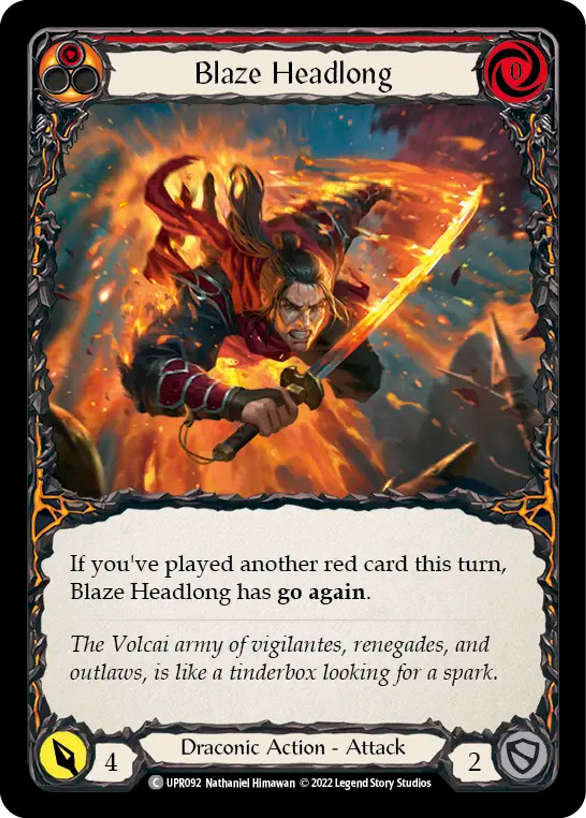 Blaze Headlong (Red) — Uprising — Flesh and Blood