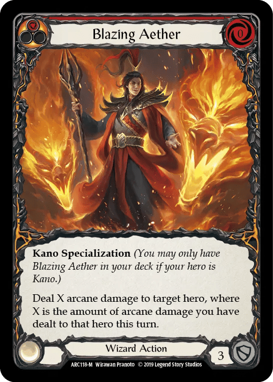 Blazing Aether — Arcane Rising — Flesh and Blood