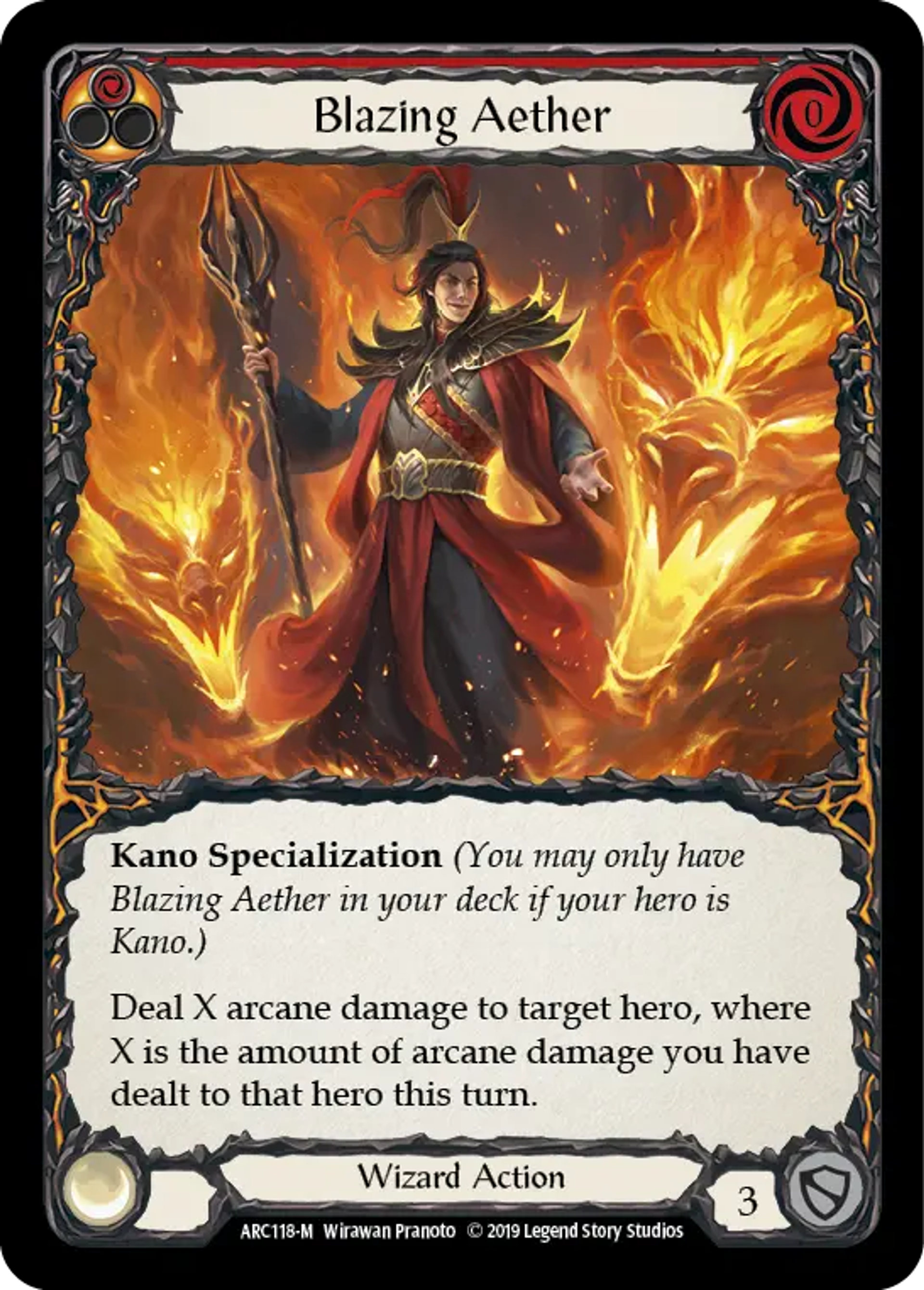 Blazing Aether — Arcane Rising — Flesh and Blood