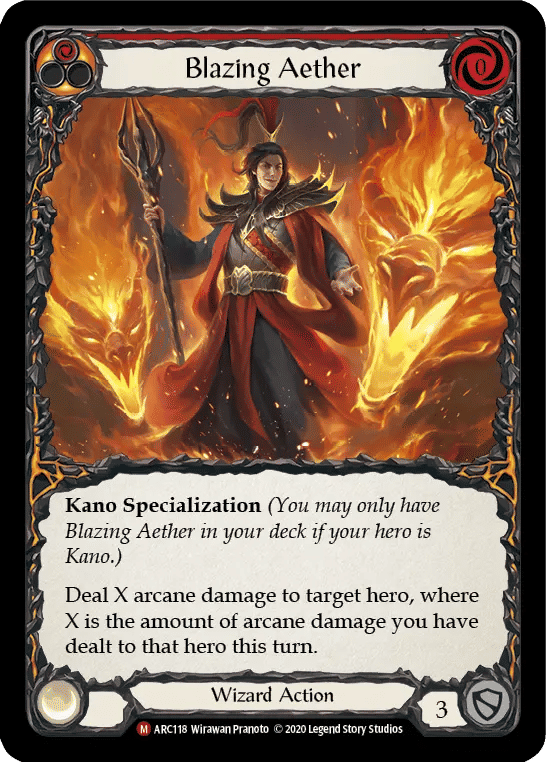 Blazing Aether — Arcane Rising - Unlimited — Flesh and Blood