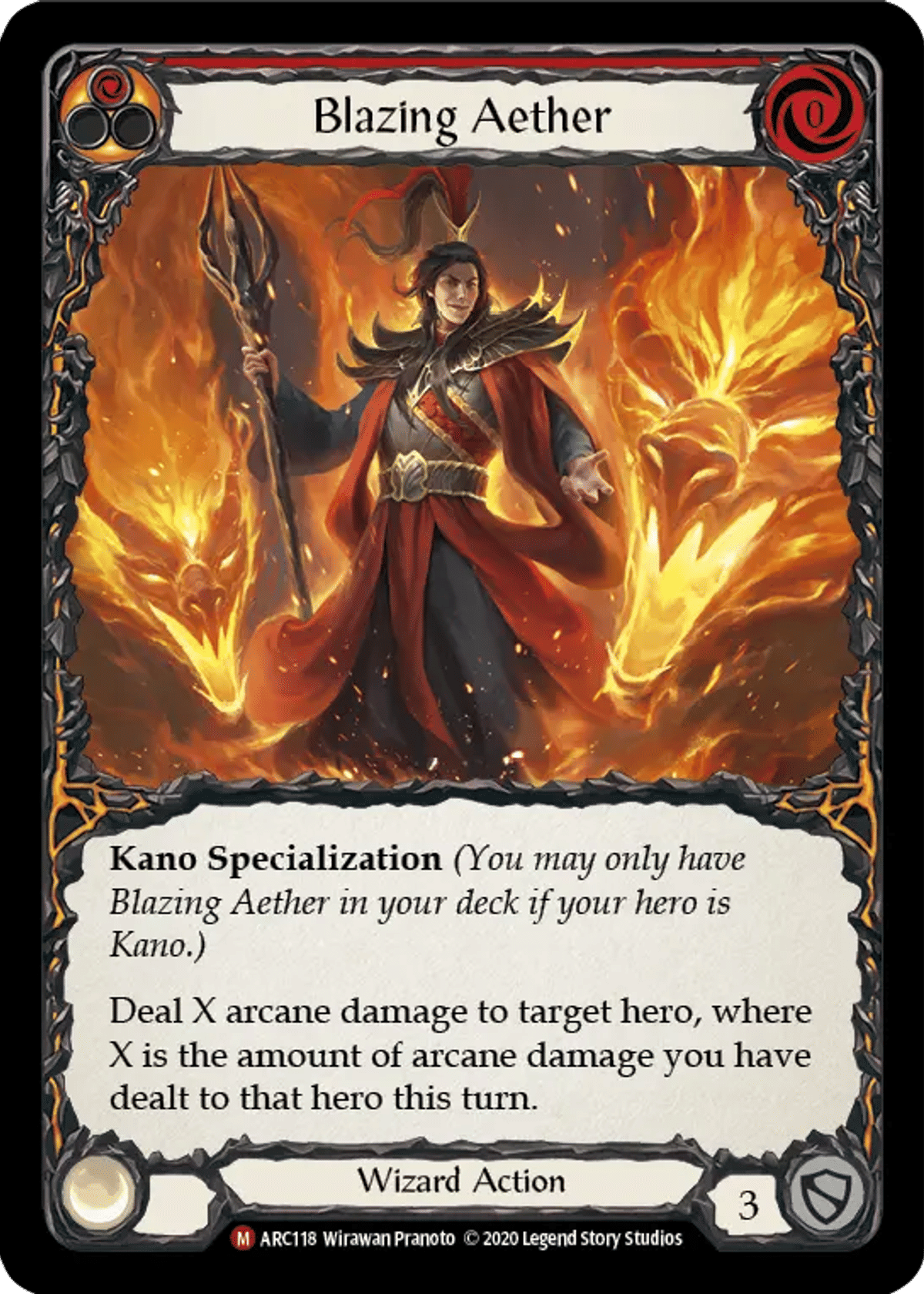 Blazing Aether from Arcane Rising - Unlimited - Flesh and Blood