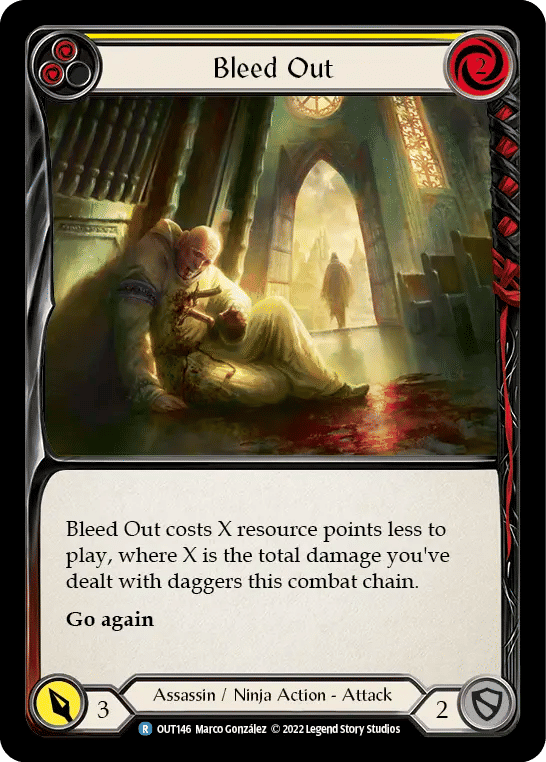 Bleed Out (Yellow) — Outsiders — Flesh and Blood