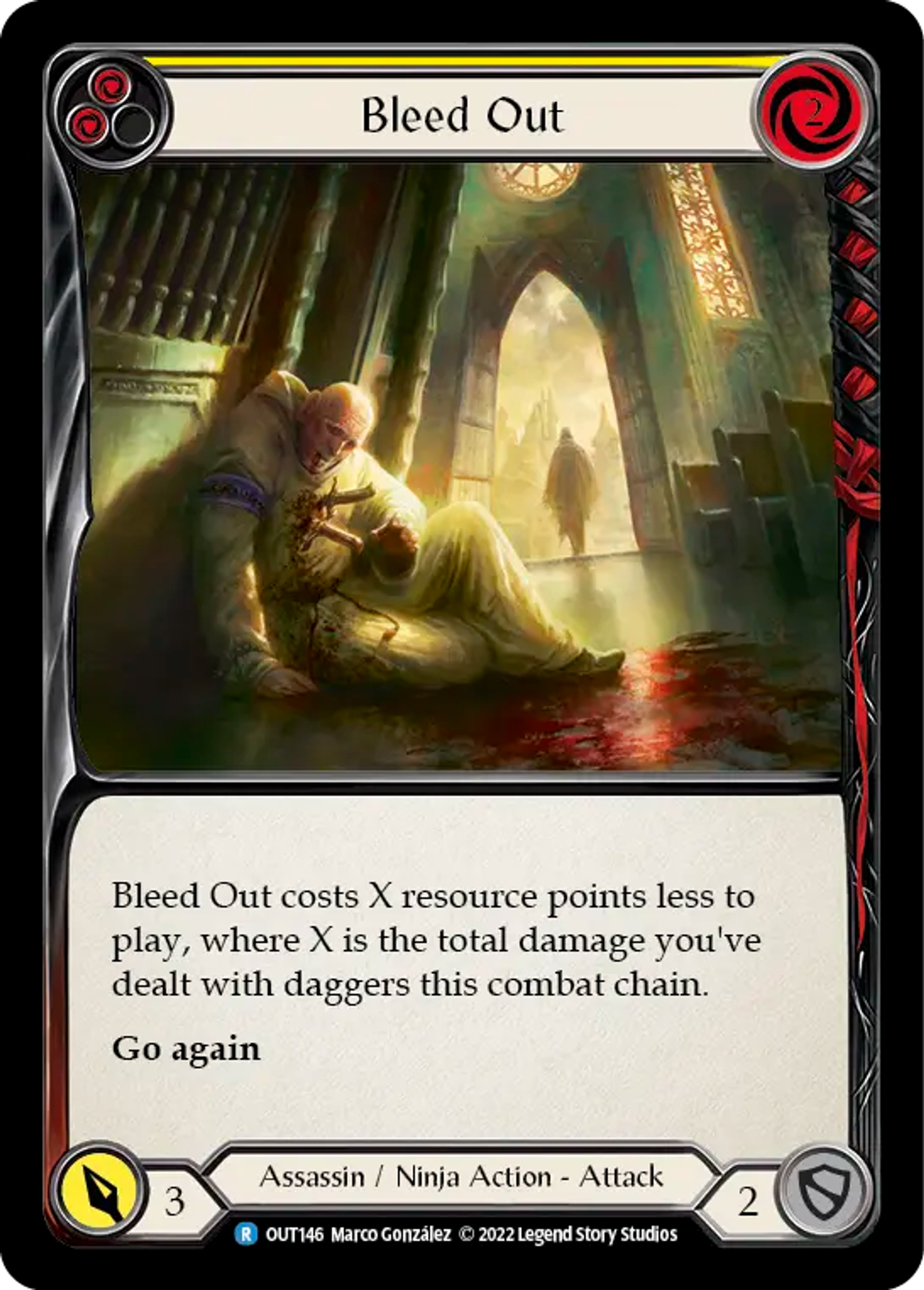 Bleed Out (Yellow) — Outsiders — Flesh and Blood