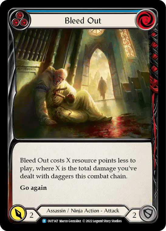 Bleed Out (Blue) — Outsiders — Flesh and Blood