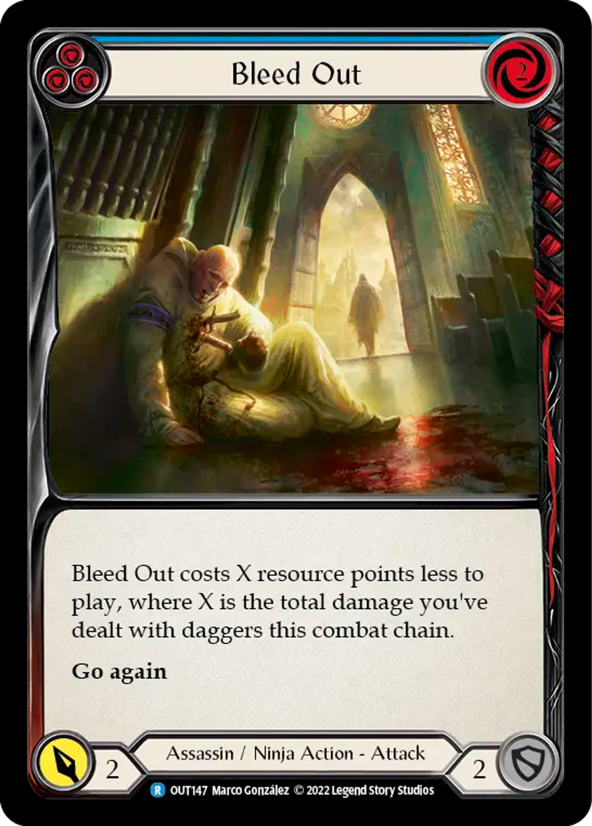 Bleed Out (Blue) — Outsiders — Flesh and Blood