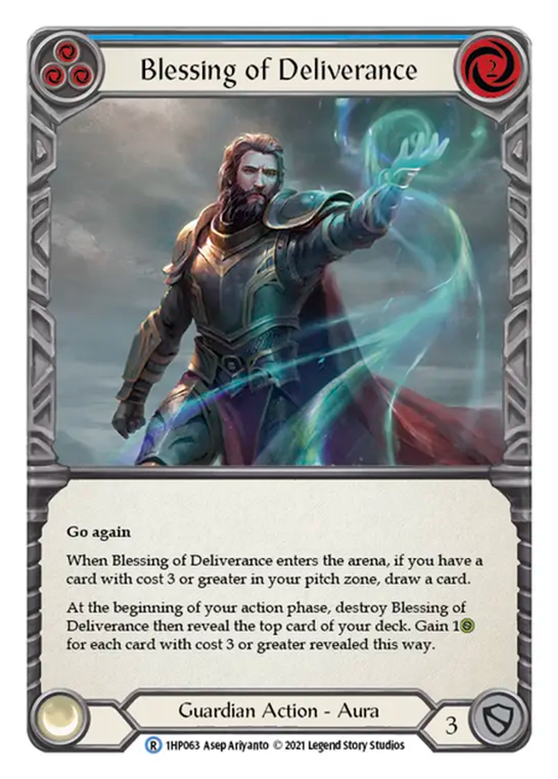 Blessing of Deliverance (Blue) — History Pack 1 — Flesh and Blood