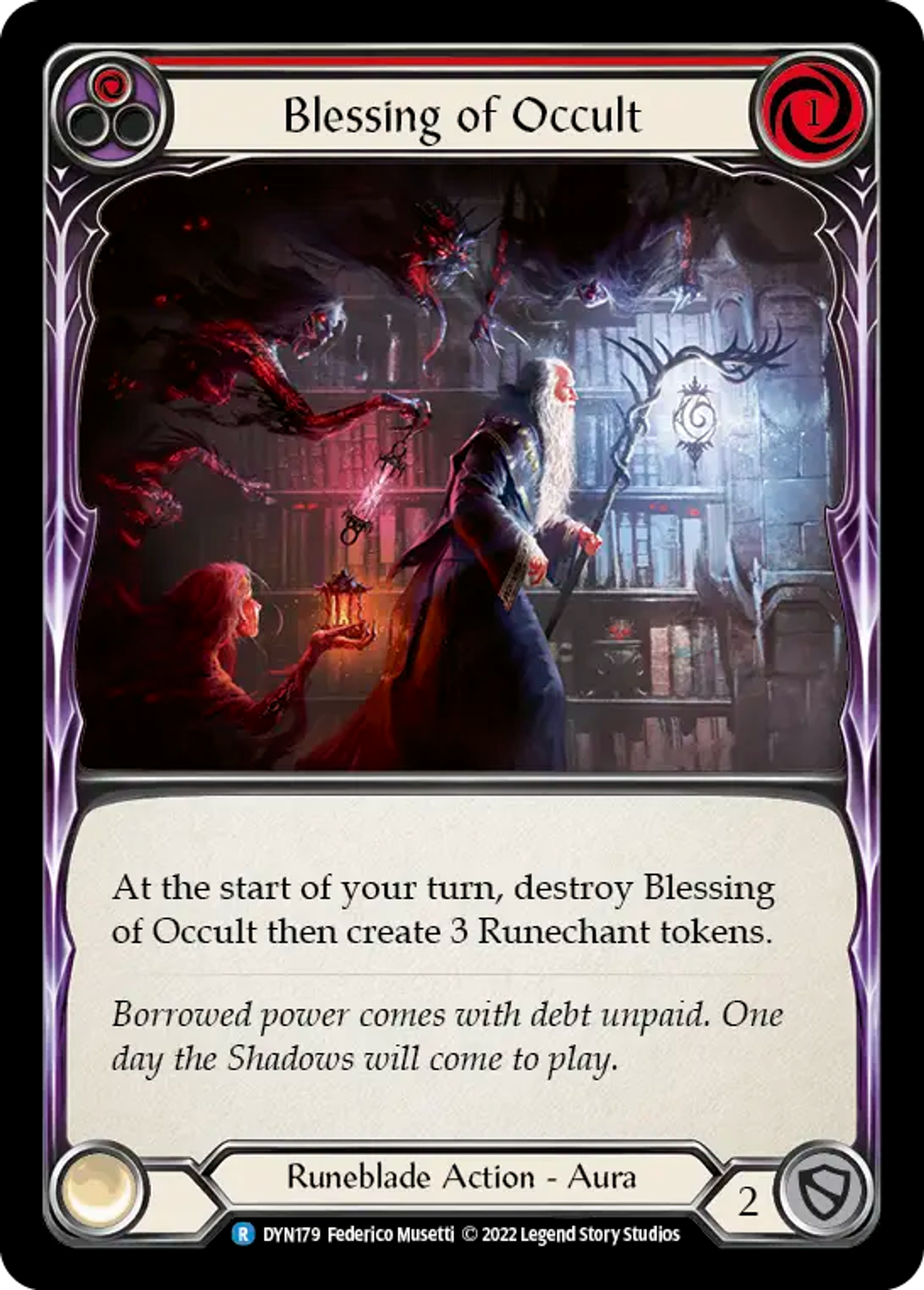 Blessing of Occult (Red) — Dynasty — Flesh and Blood