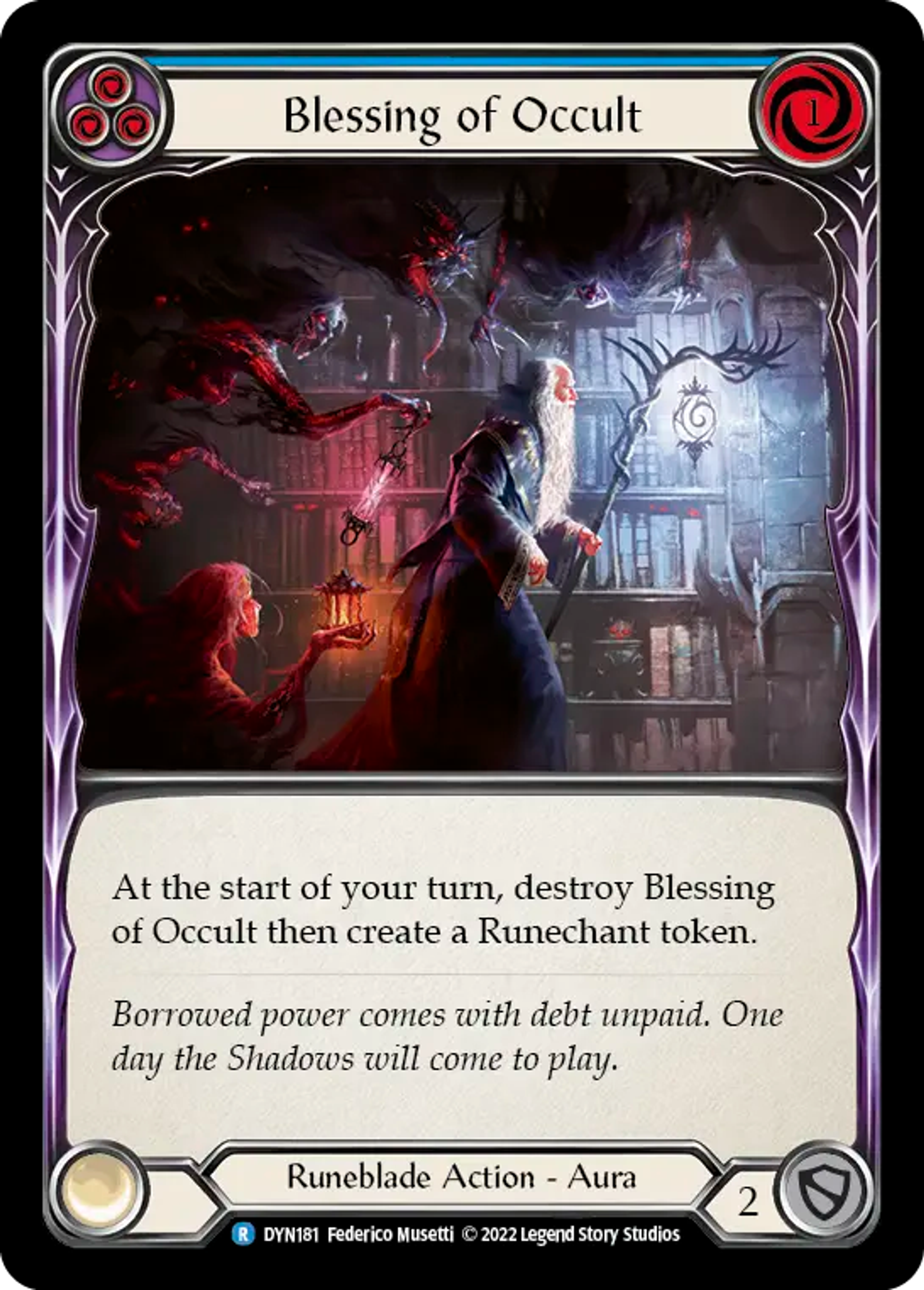 Blessing of Occult (Blue) — Dynasty — Flesh and Blood