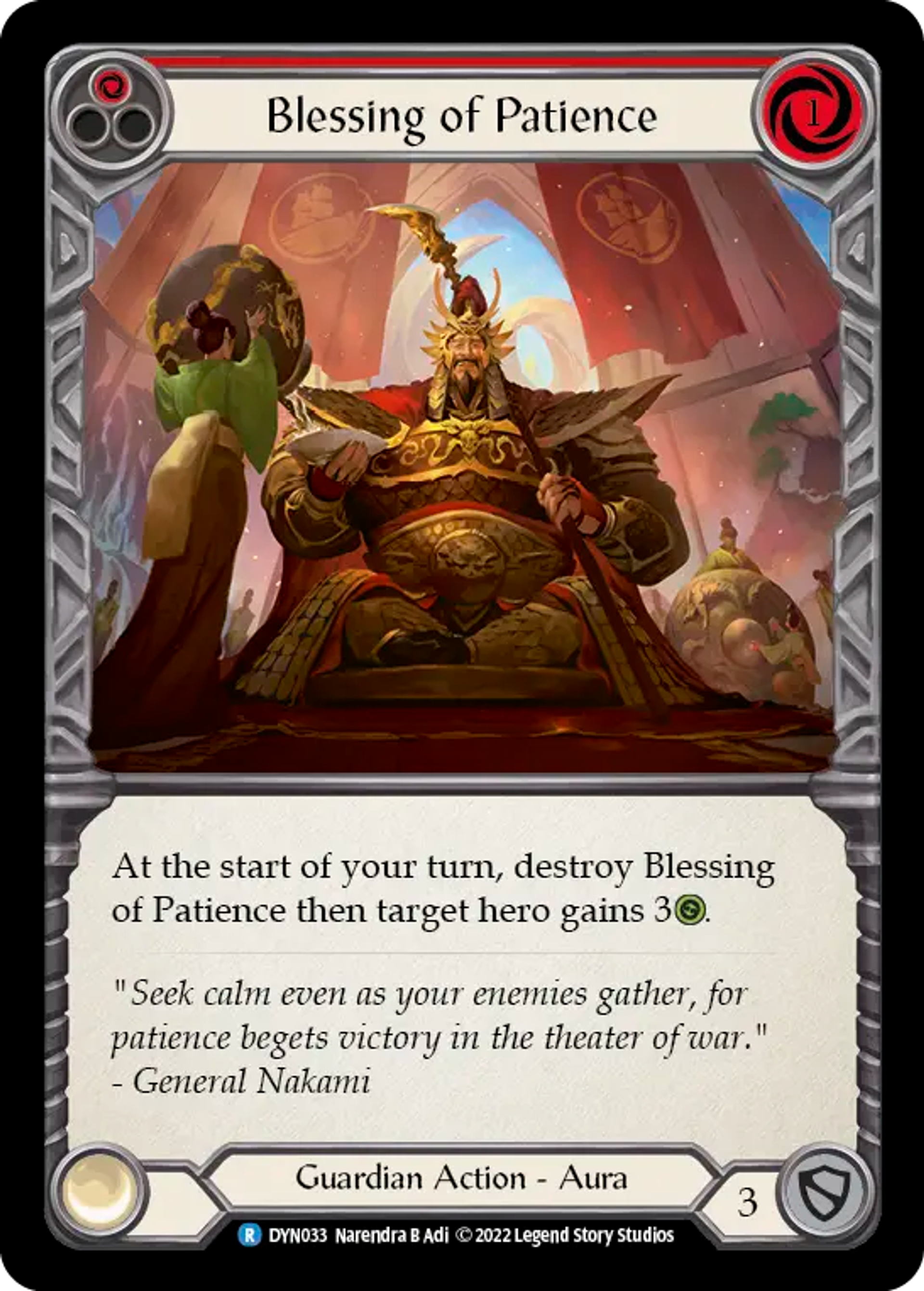 Blessing of Patience (Red) — Dynasty — Flesh and Blood