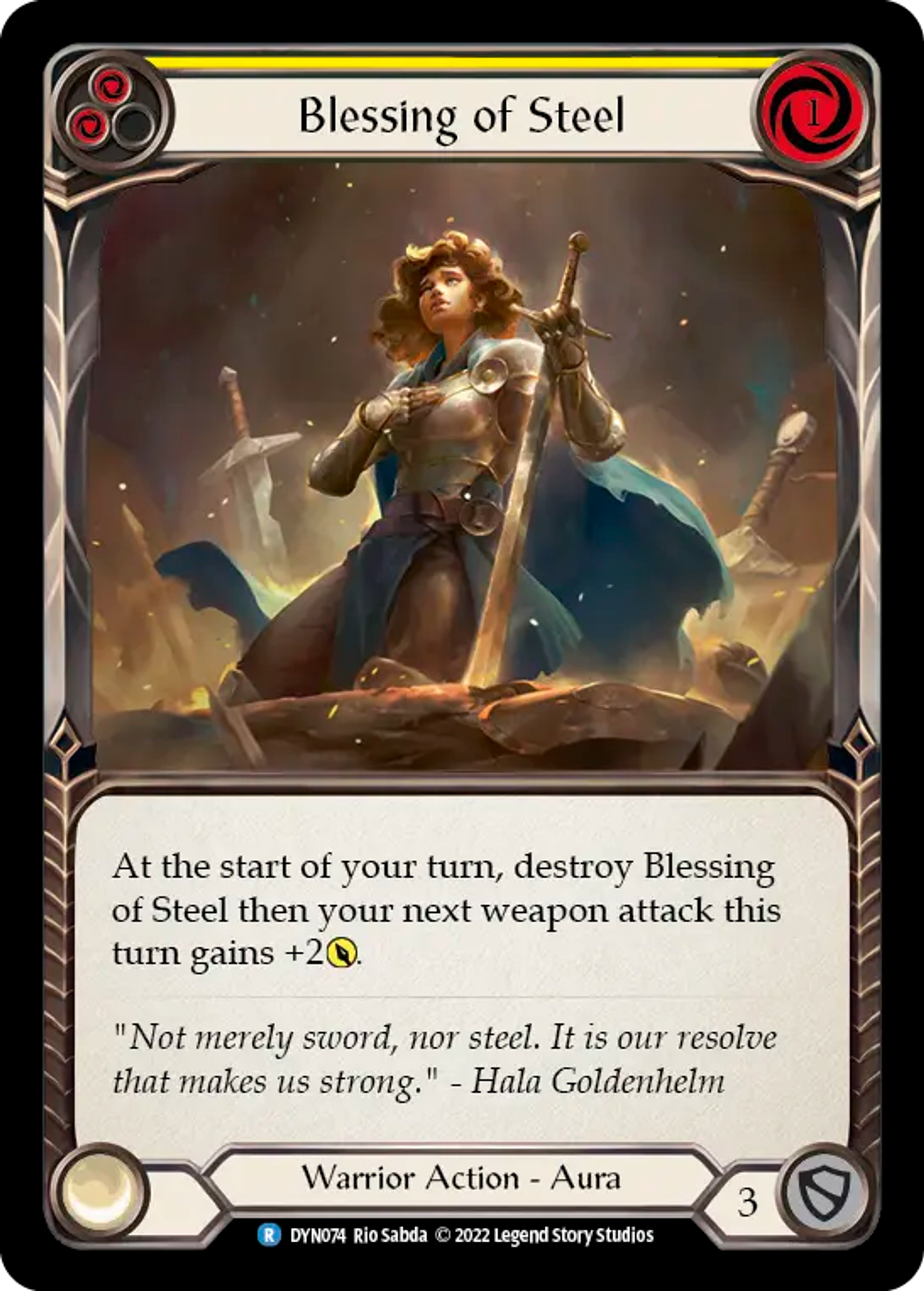 Blessing of Steel (Yellow) — Dynasty — Flesh and Blood