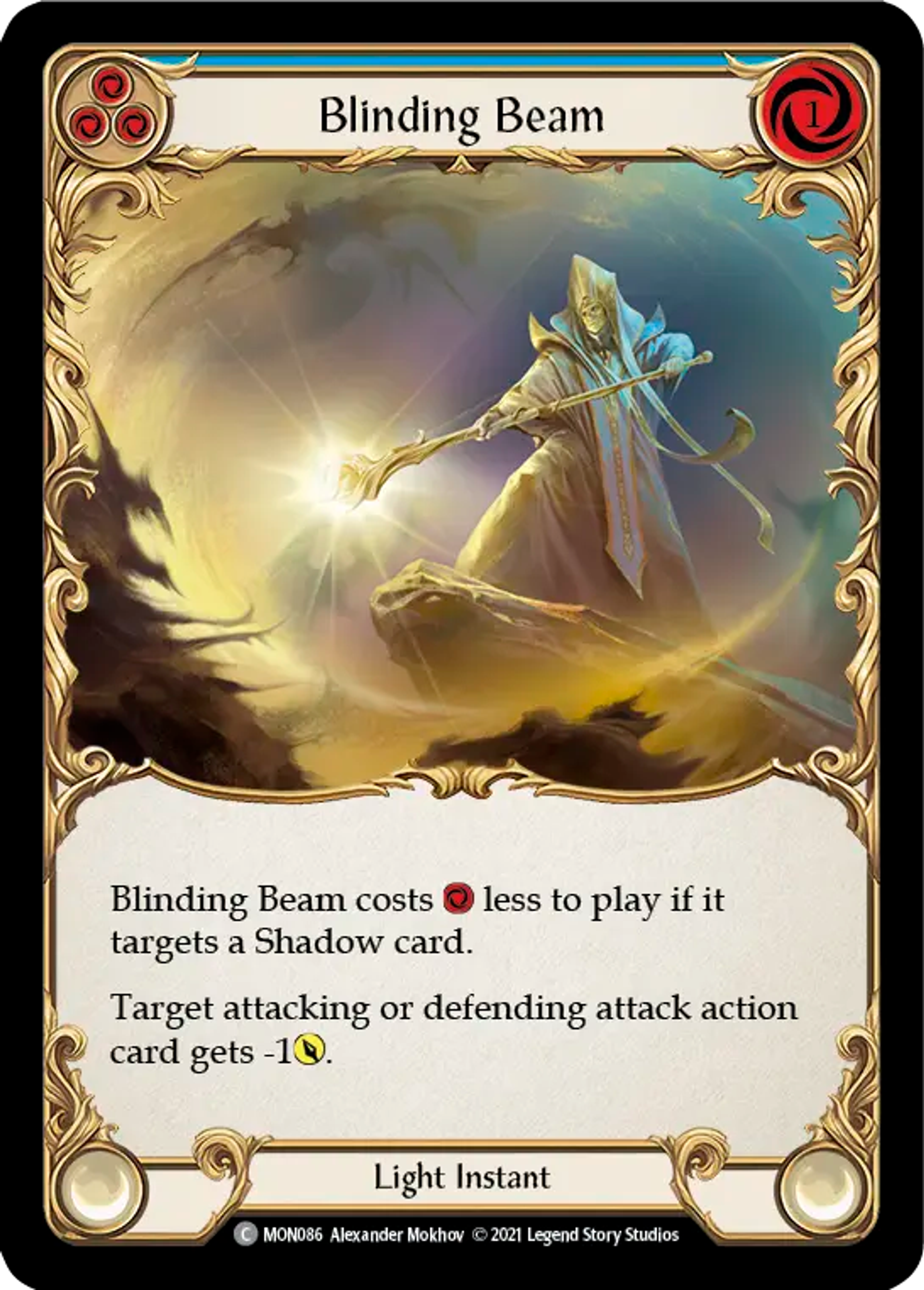 Blinding Beam (Blue) — Monarch — Flesh and Blood