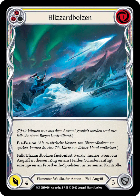 Blizzard Bolt (Yellow) — History Pack 2 - Black Label — Flesh and Blood
