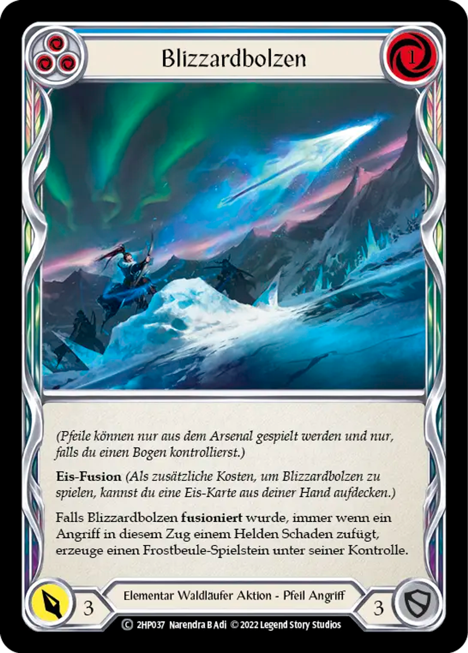 Blizzard Bolt (Blue) — History Pack 2 - Black Label — Flesh and Blood