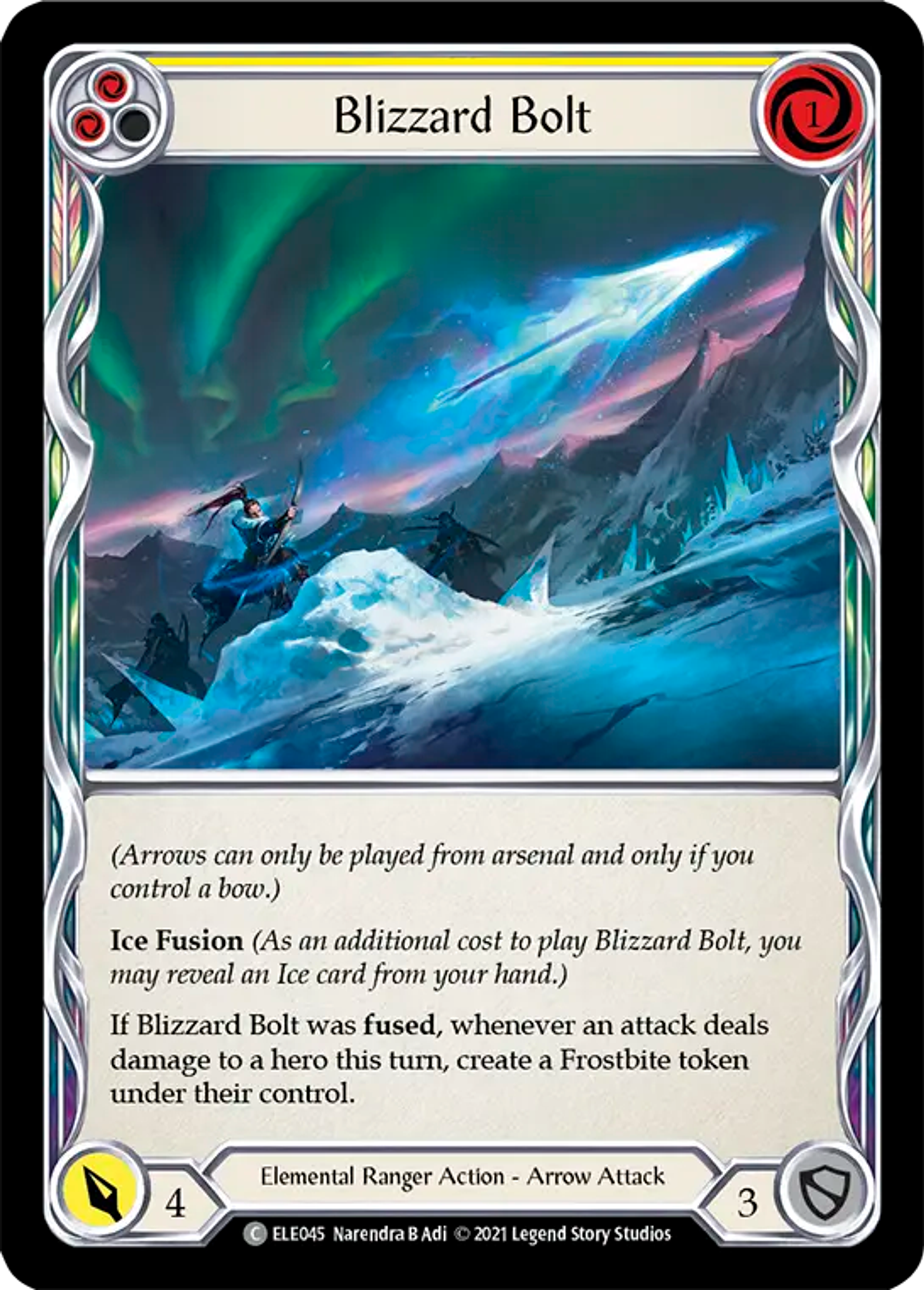 Blizzard Bolt (Yellow) — Tales of Aria — Flesh and Blood