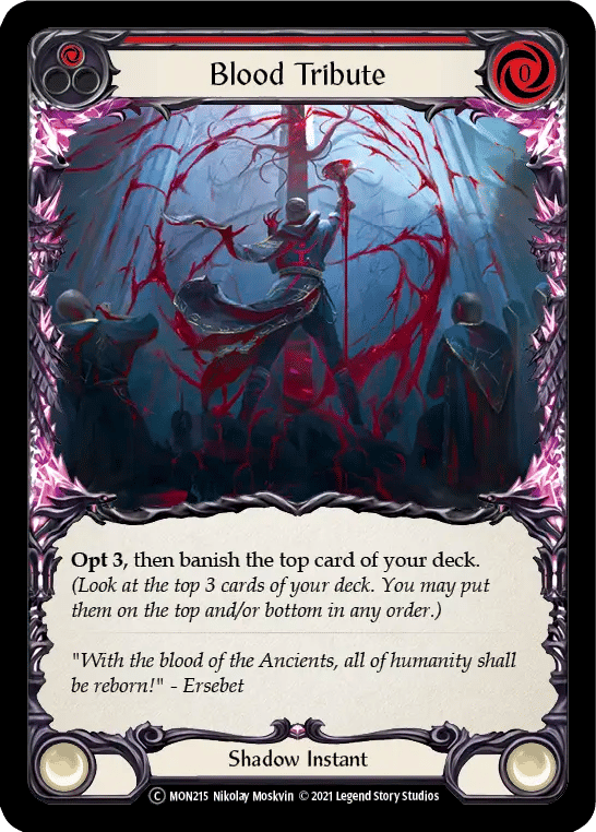 Blood Tribute (Red) — Monarch - Unlimited — Flesh and Blood