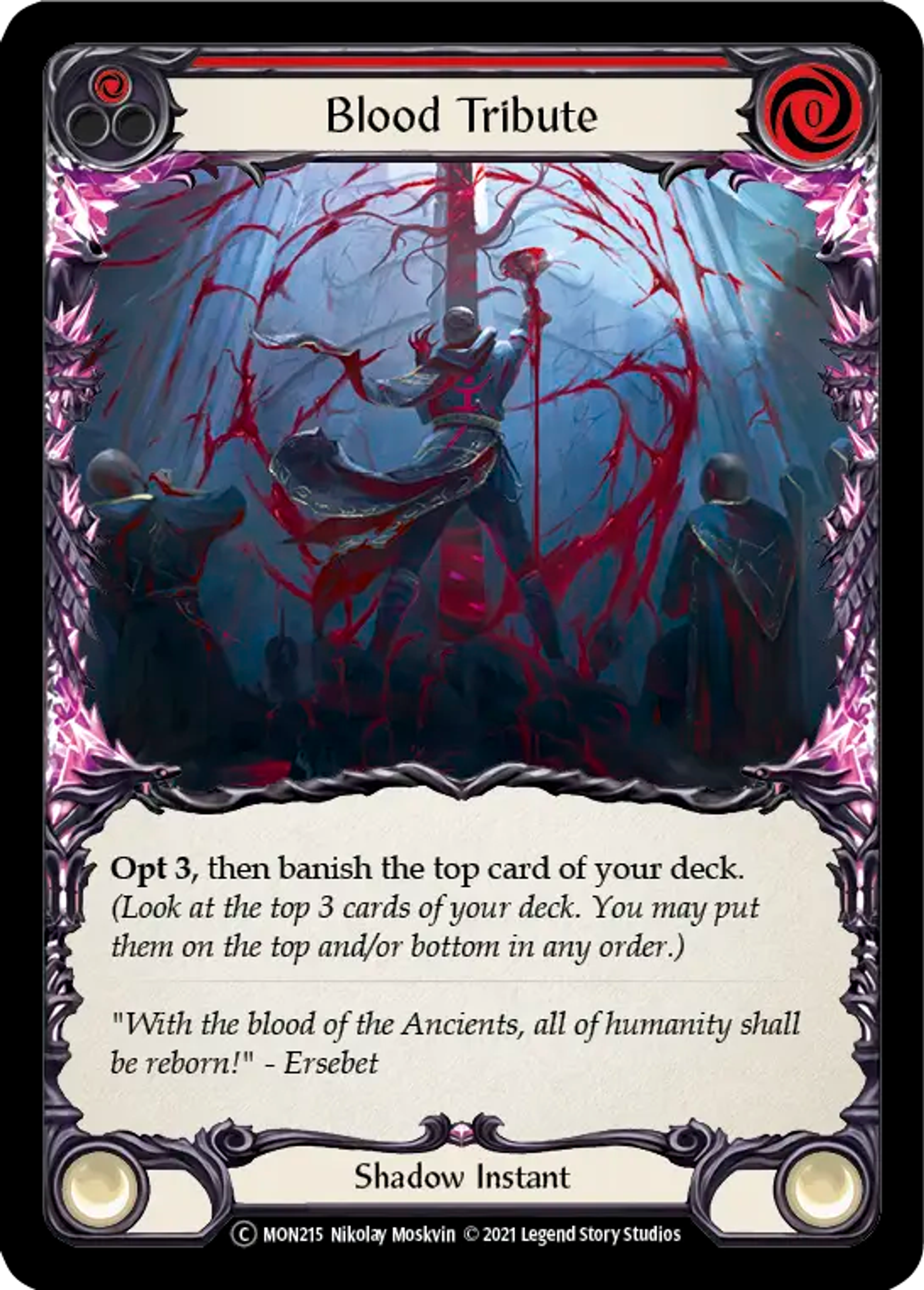 Blood Tribute (Red) — Monarch - Unlimited — Flesh and Blood