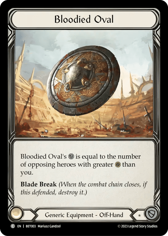 Bloodied Oval — Betsy - Heavy Hitters Blitz Deck — Flesh and Blood