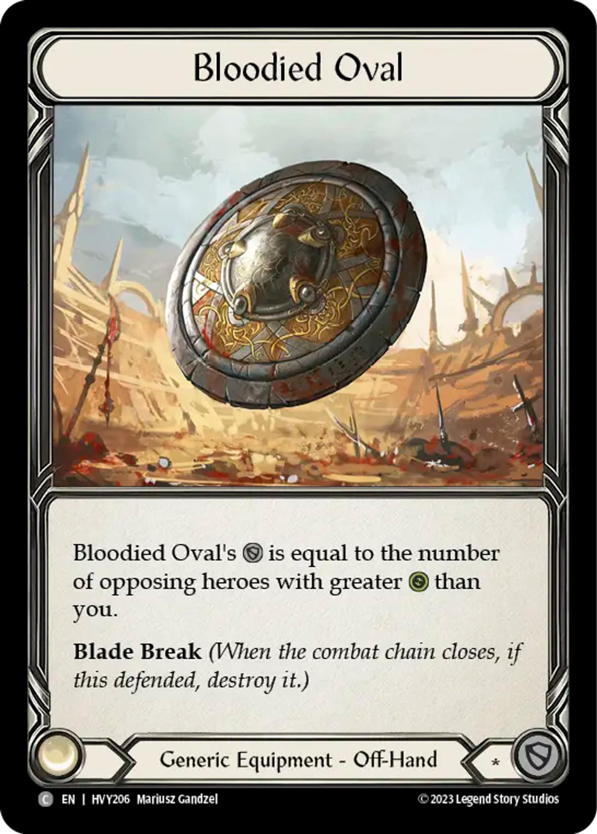 Ovale ensanglanté — Heavy Hitters — Flesh and Blood