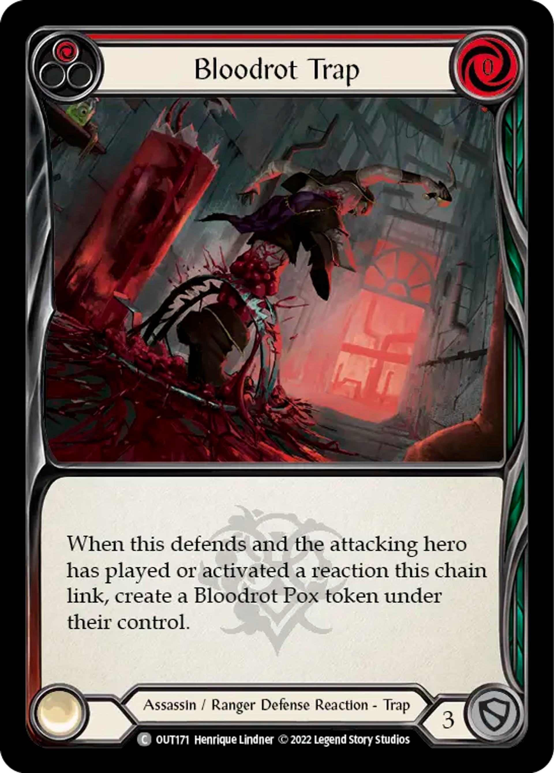 Bloodrot Trap (Red) — Outsiders — Flesh and Blood
