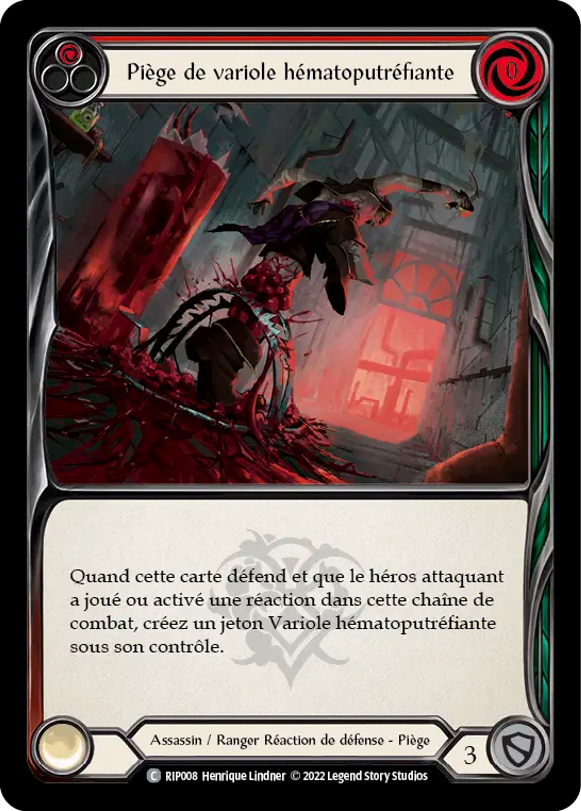 Piège de variole hématoputréfiante — Riptide - Blitz Deck — Flesh and Blood