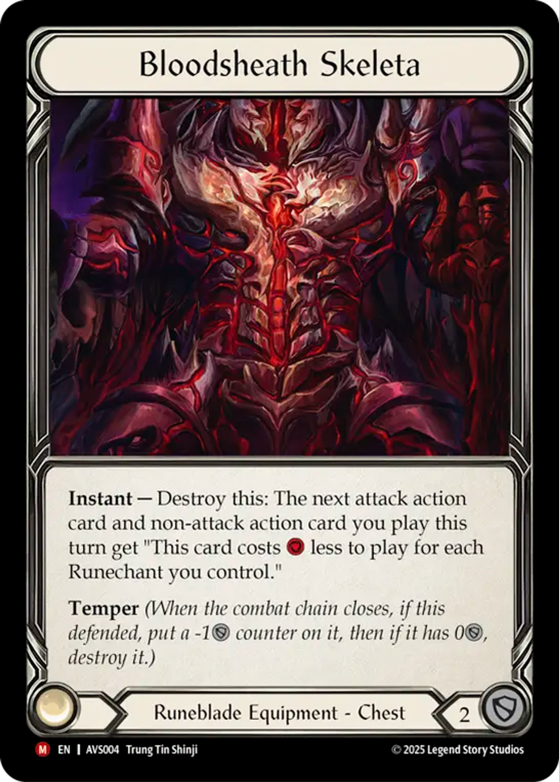 Bloodsheath Skeleta — Armory Deck Legends - Viserai, Rune Blood — Flesh and Blood