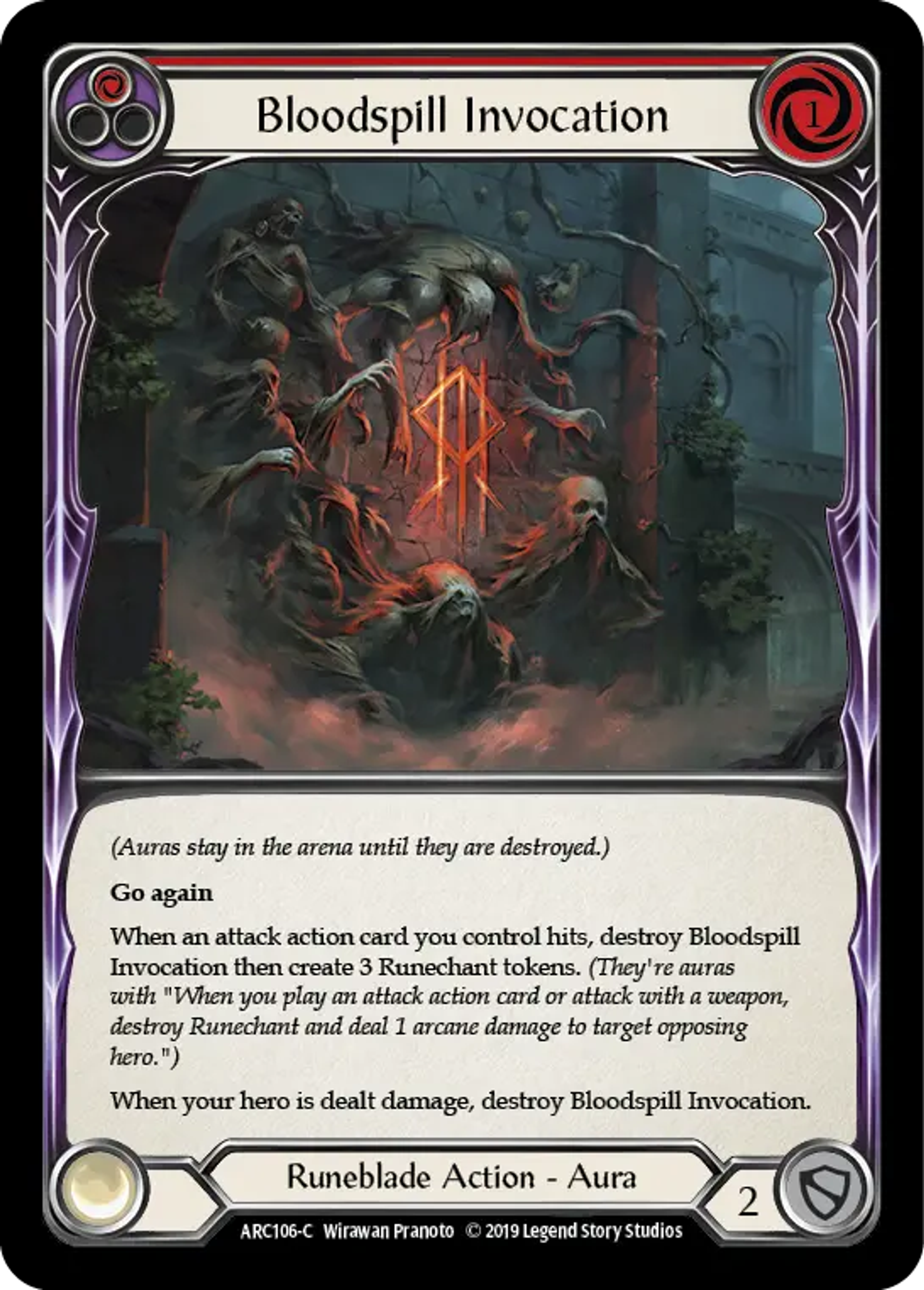 Bloodspill Invocation (Red) — Arcane Rising — Flesh and Blood