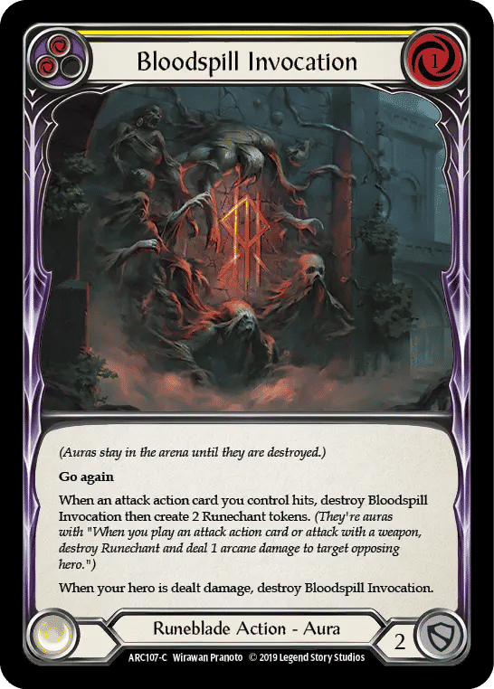 Bloodspill Invocation (Yellow) — Arcane Rising — Flesh and Blood