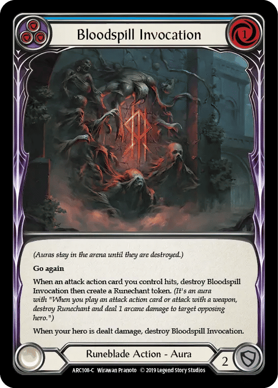 Bloodspill Invocation (Blue) — Arcane Rising — Flesh and Blood